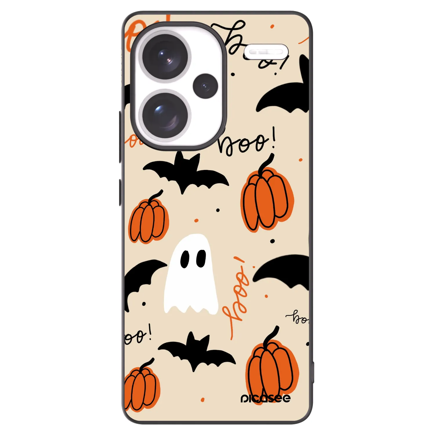 Picasee silikonski črni ovitek za Xiaomi Redmi Note 13 Pro+ 5G - Halloween 26