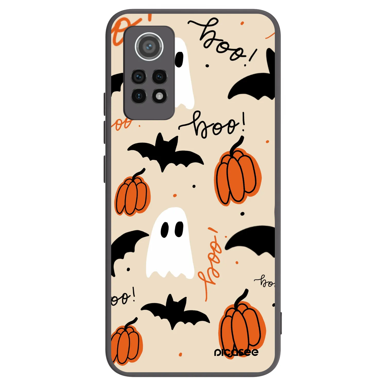 Picasee silikonski črni ovitek za Xiaomi Redmi Note 12 Pro 4G - Halloween 26