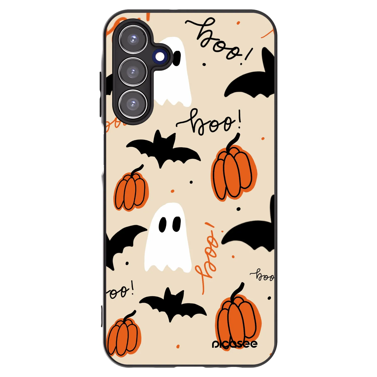 Picasee silikonski črni ovitek za Samsung Galaxy A15 A155F 4G - Halloween 26