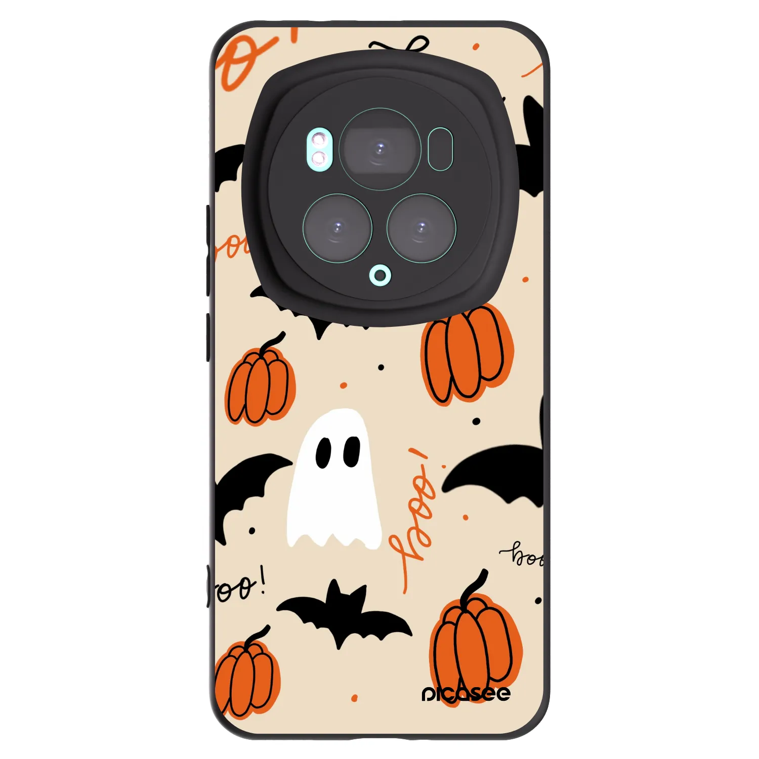 Picasee silikonski črni ovitek za Honor Magic6 Pro - Halloween 26