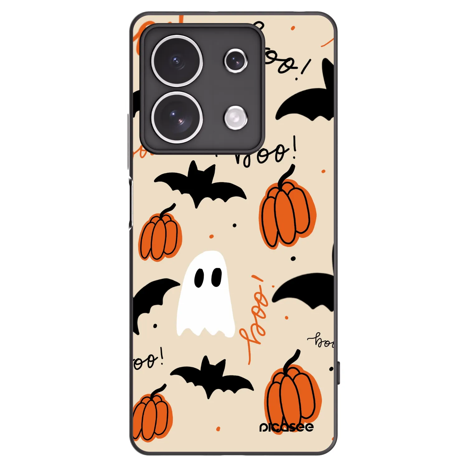 Picasee silikonski črni ovitek za Xiaomi Redmi Note 13 4G - Halloween 26