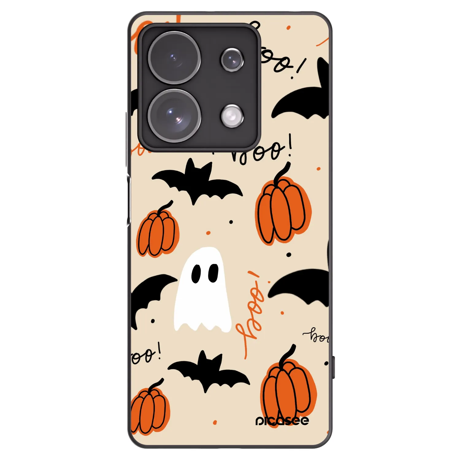 Picasee silikonski črni ovitek za Xiaomi Redmi Note 13 Pro 4G - Halloween 26