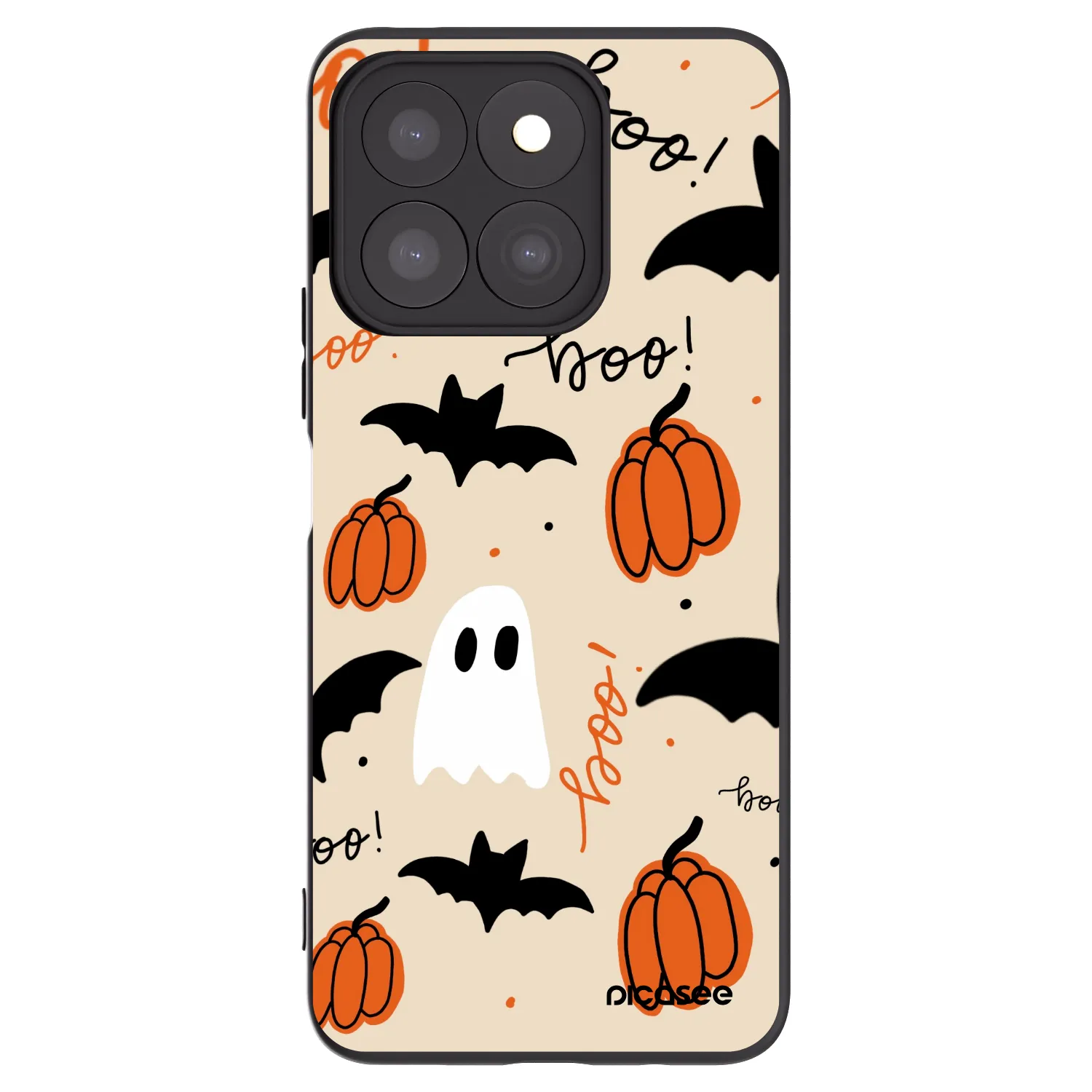 Picasee silikonski črni ovitek za Honor X8b - Halloween 26