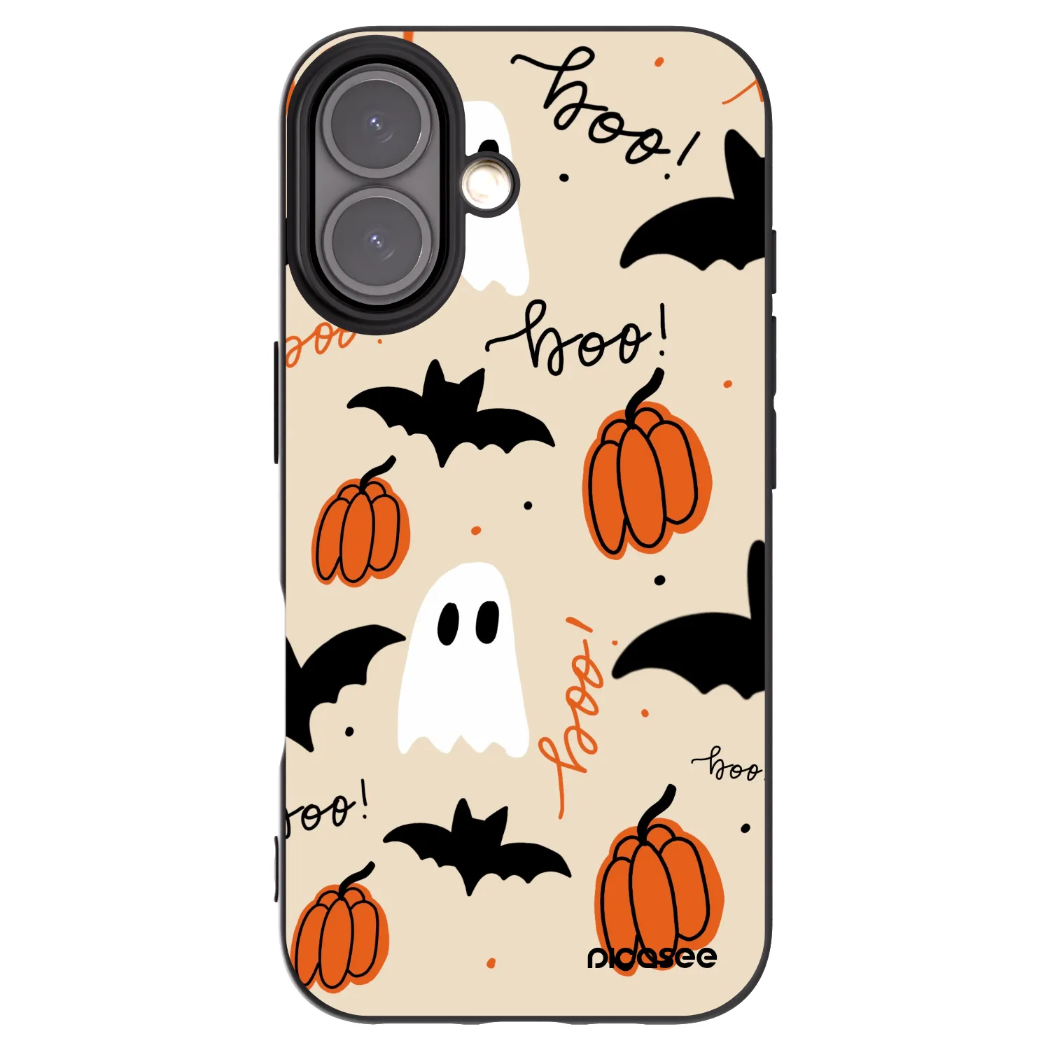 Picasee silikonski črni ovitek za Apple iPhone 16 - Halloween 26
