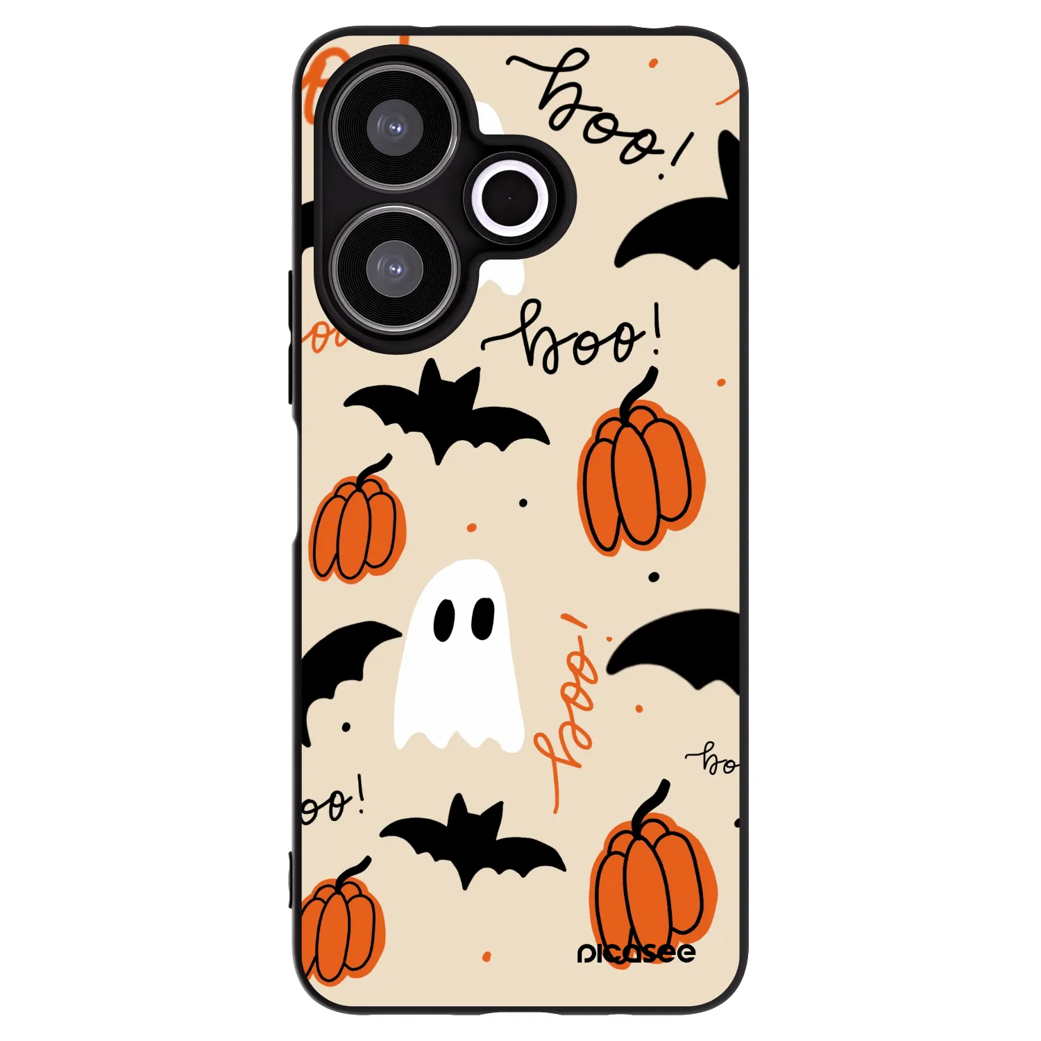 Picasee silikonski črni ovitek za Xiaomi Redmi 13 4G - Halloween 26