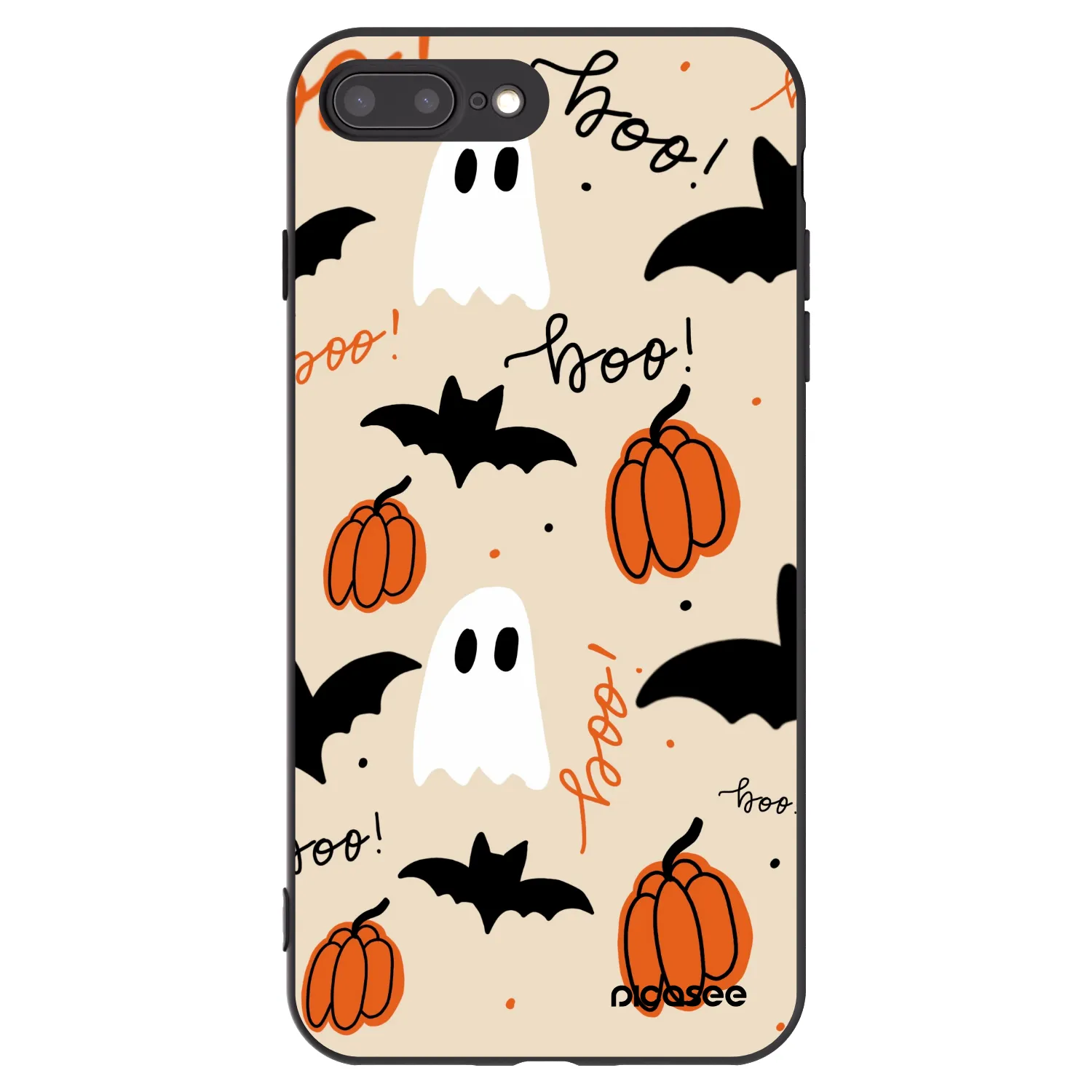 Picasee silikonski črni ovitek za Apple iPhone 7 Plus - Halloween 26
