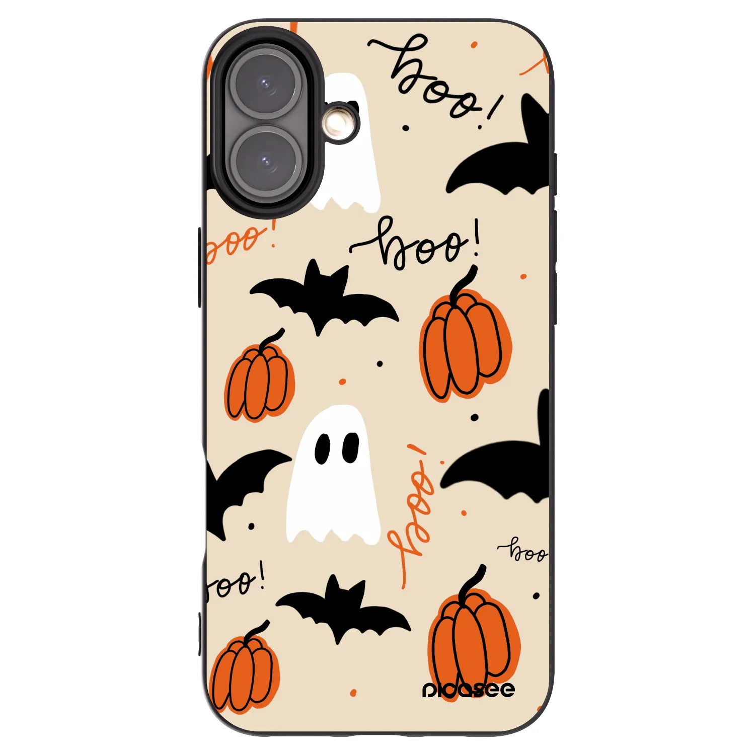 Picasee silikonski črni ovitek za Apple iPhone 16 Plus - Halloween 26