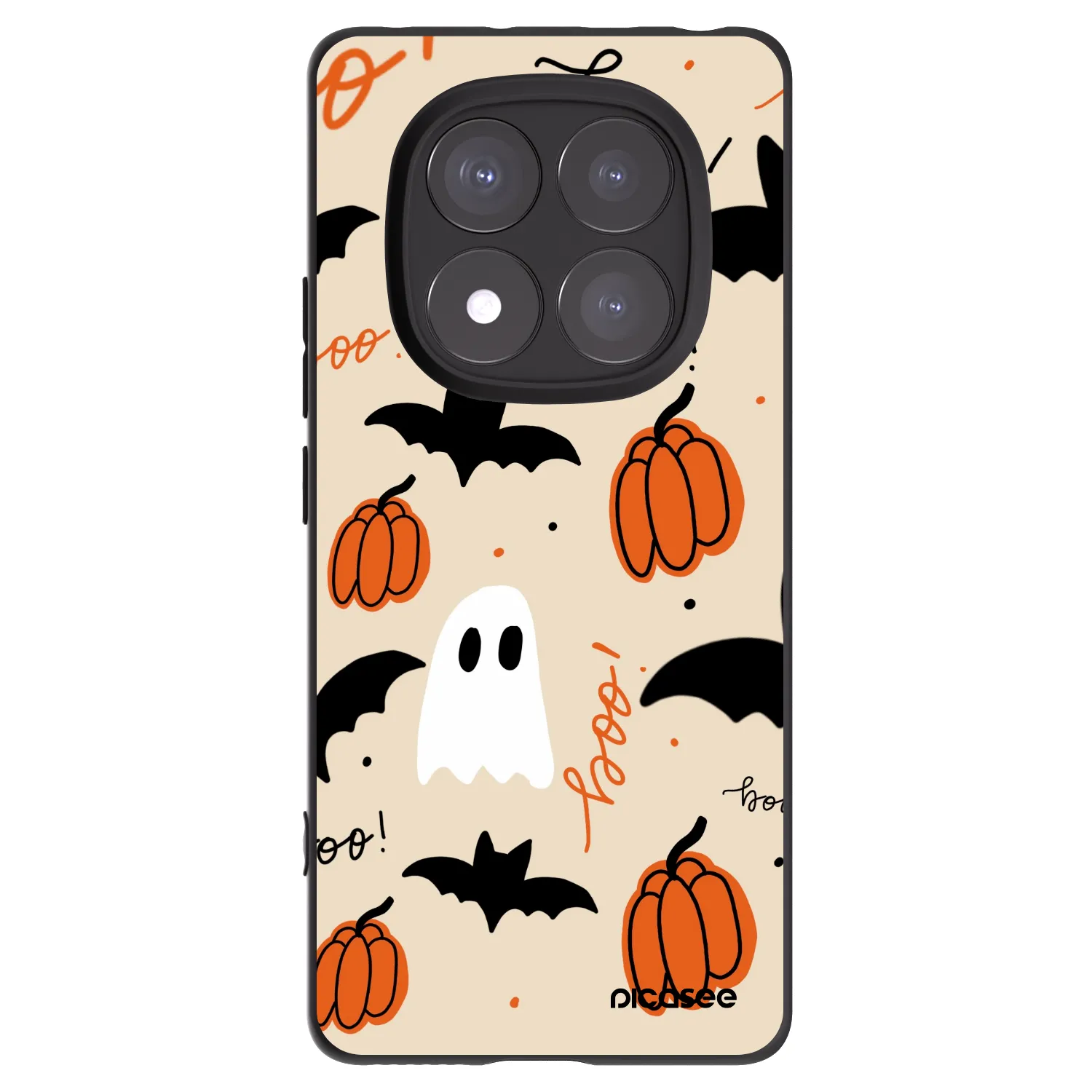 Picasee silikonski črni ovitek za Xiaomi Redmi Note 14 Pro+ 5G - Halloween 26