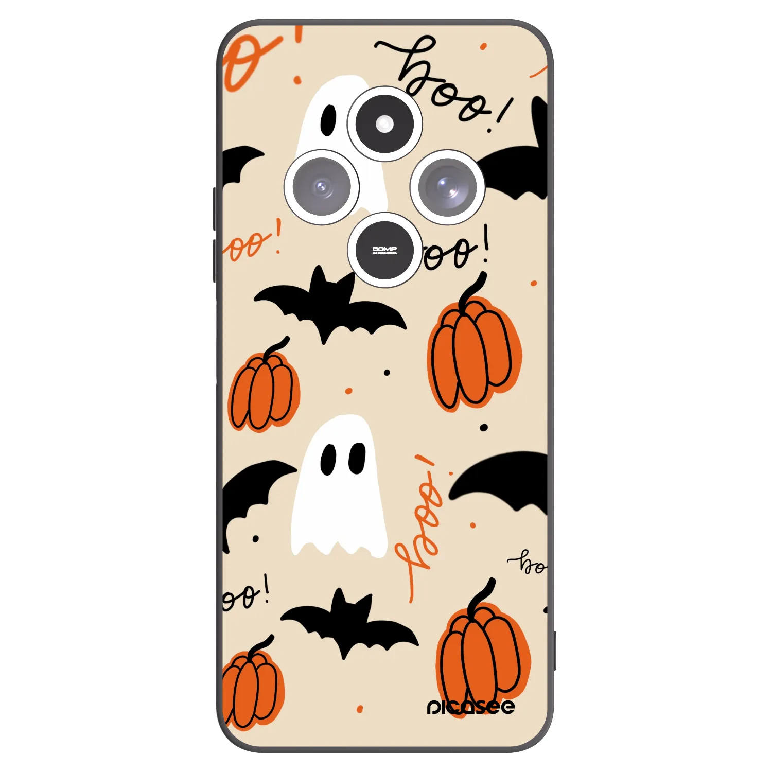Picasee silikonski črni ovitek za Xiaomi Redmi 14C - Halloween 26