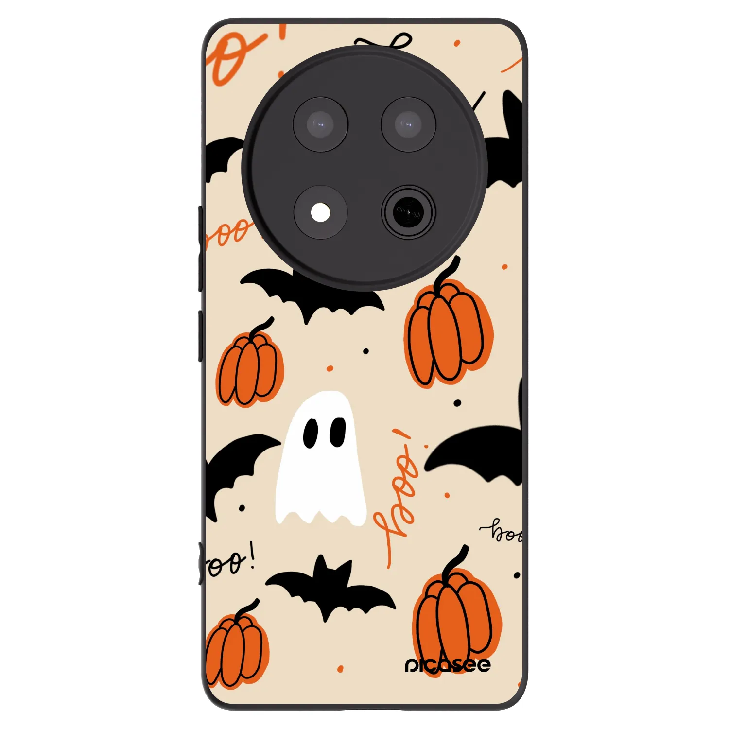 Picasee silikonski črni ovitek za Honor Magic7 Lite 5G - Halloween 26
