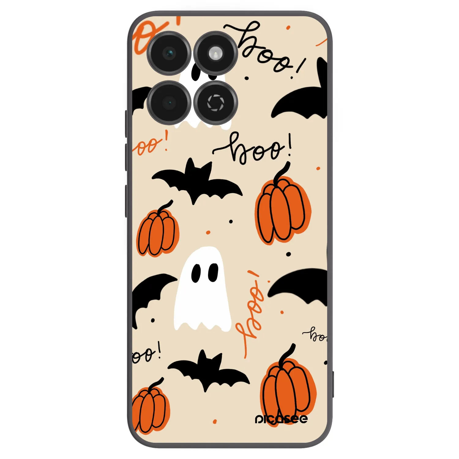 Picasee silikonski črni ovitek za Honor 200 Smart 5G - Halloween 26