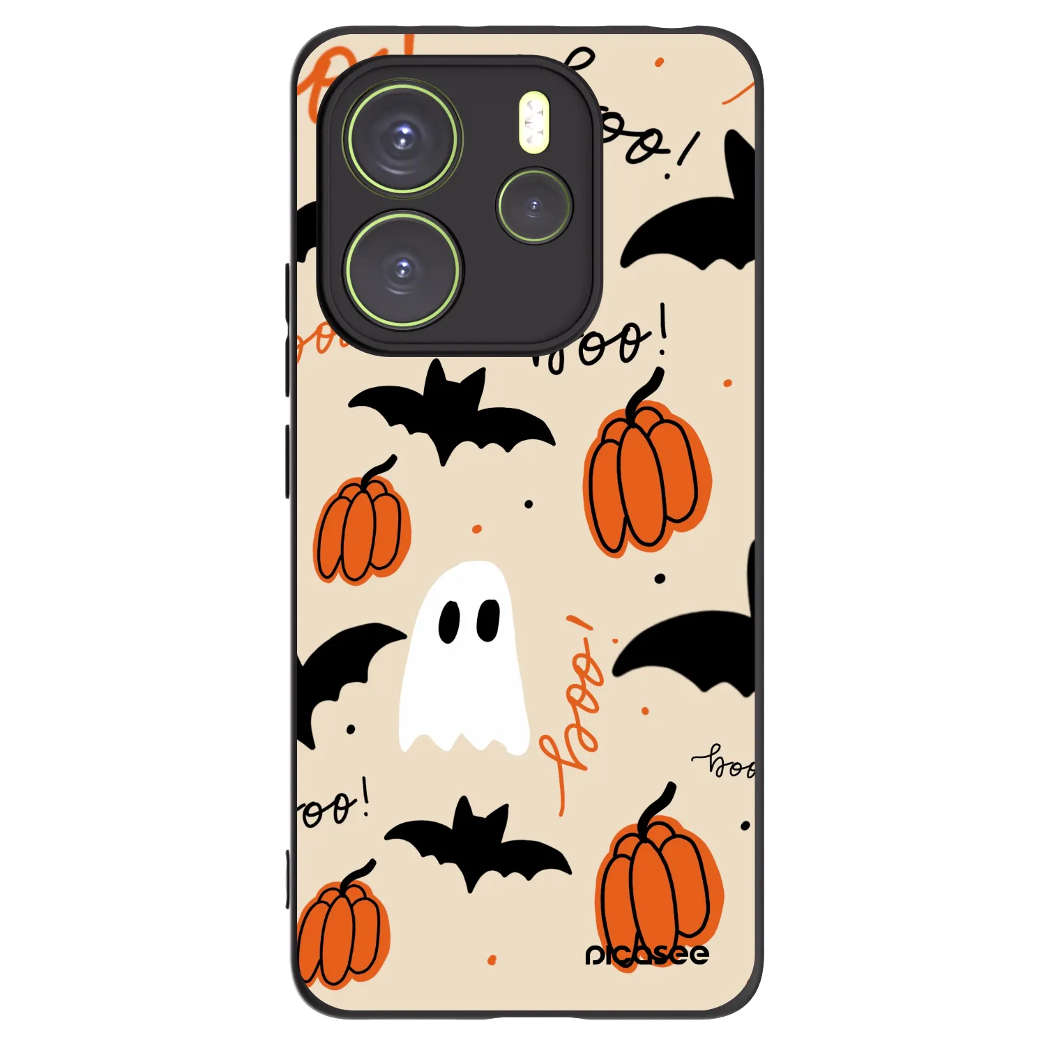 Picasee silikonski črni ovitek za Xiaomi Redmi Note 14 4G - Halloween 26