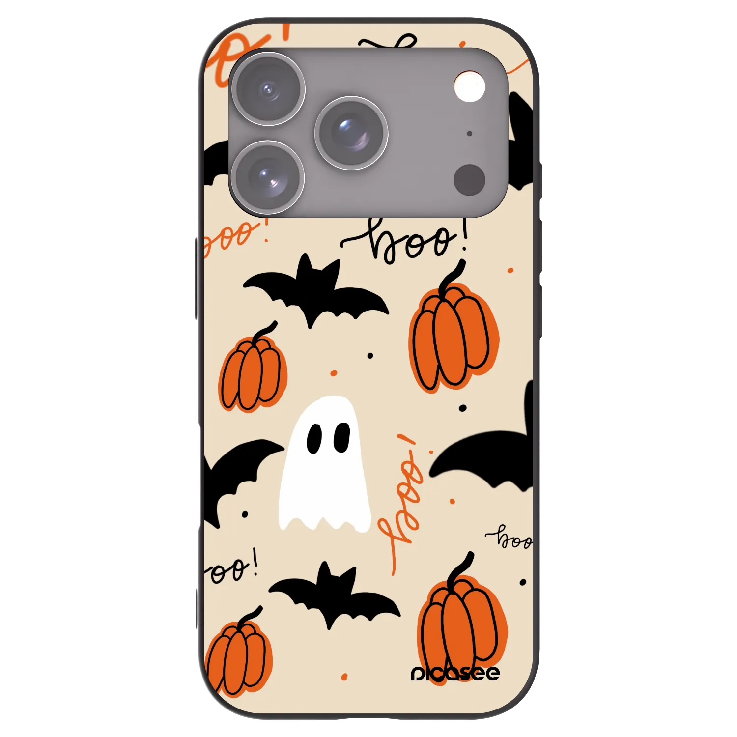 Picasee silikonski črni ovitek za Apple iPhone 17 Pro - Halloween 26