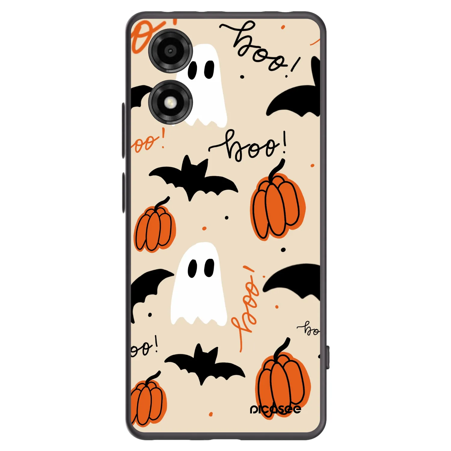Picasee silikonski črni ovitek za Motorola Moto E14 - Halloween 26