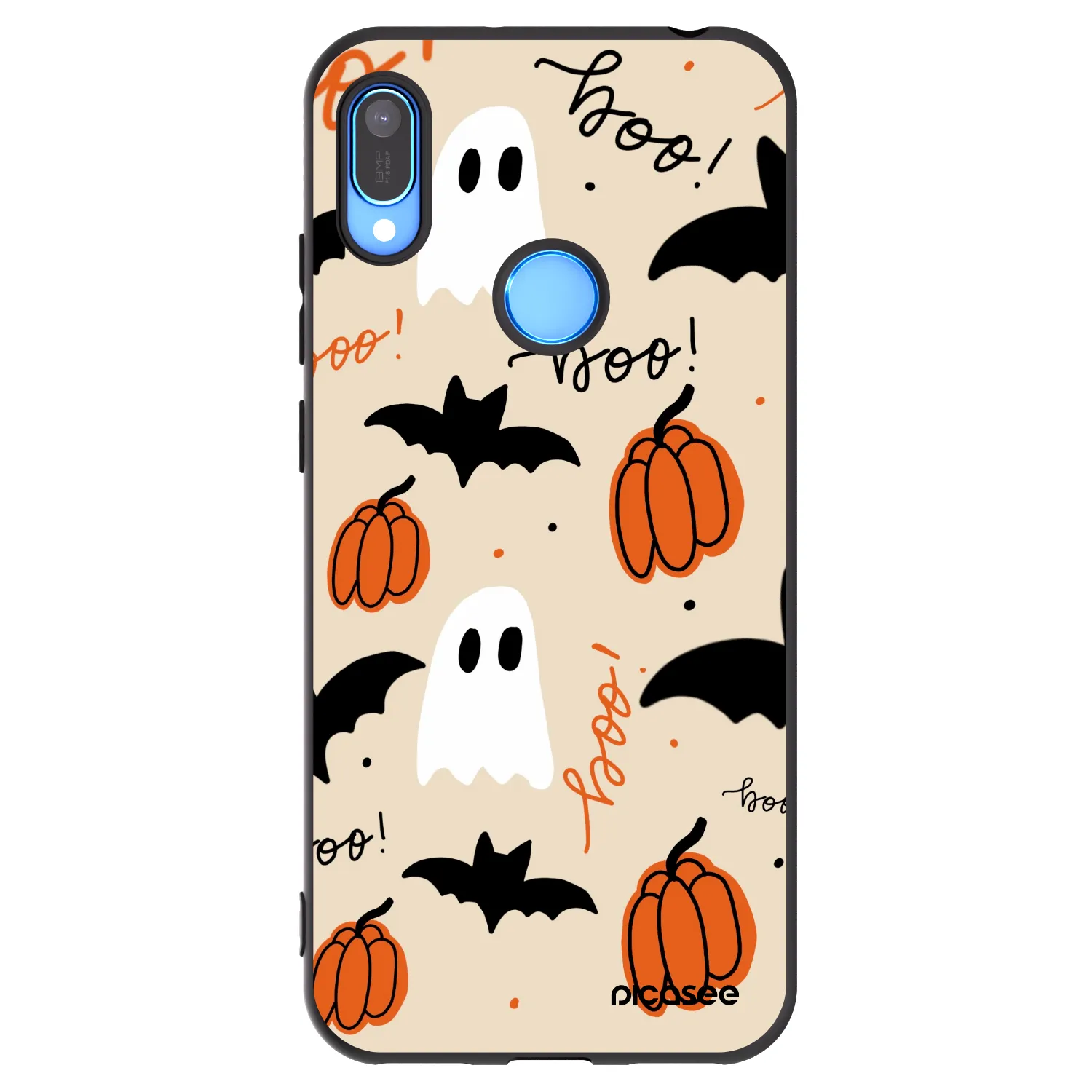 Picasee silikonski črni ovitek za Huawei Y6 2019 - Halloween 26