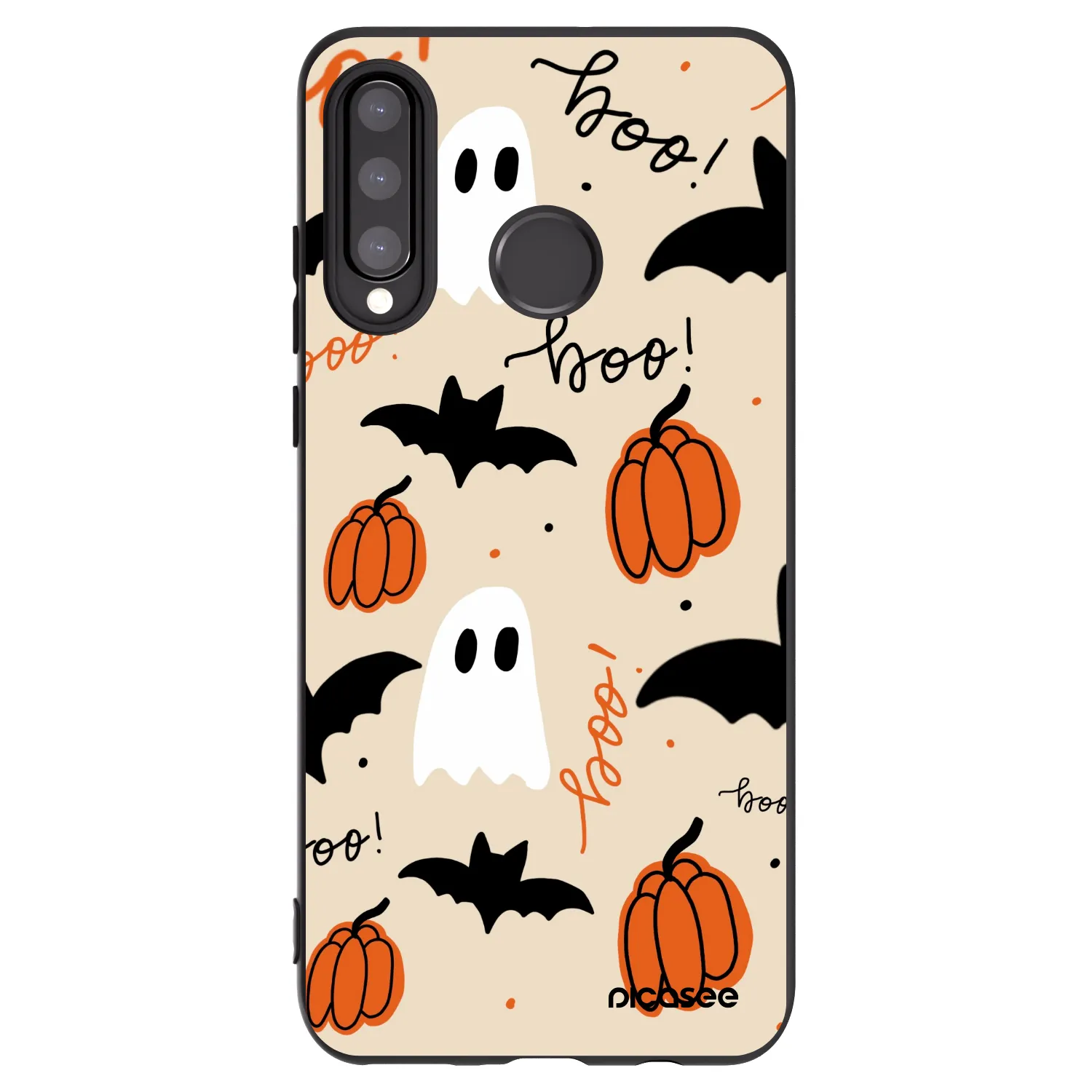 Picasee silikonski črni ovitek za Huawei P30 Lite - Halloween 26