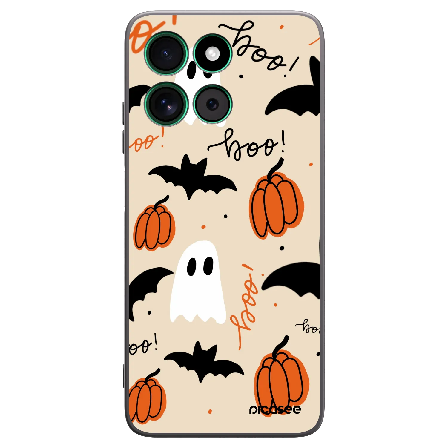 Picasee silikonski črni ovitek za Motorola Moto G57 Power - Halloween 26