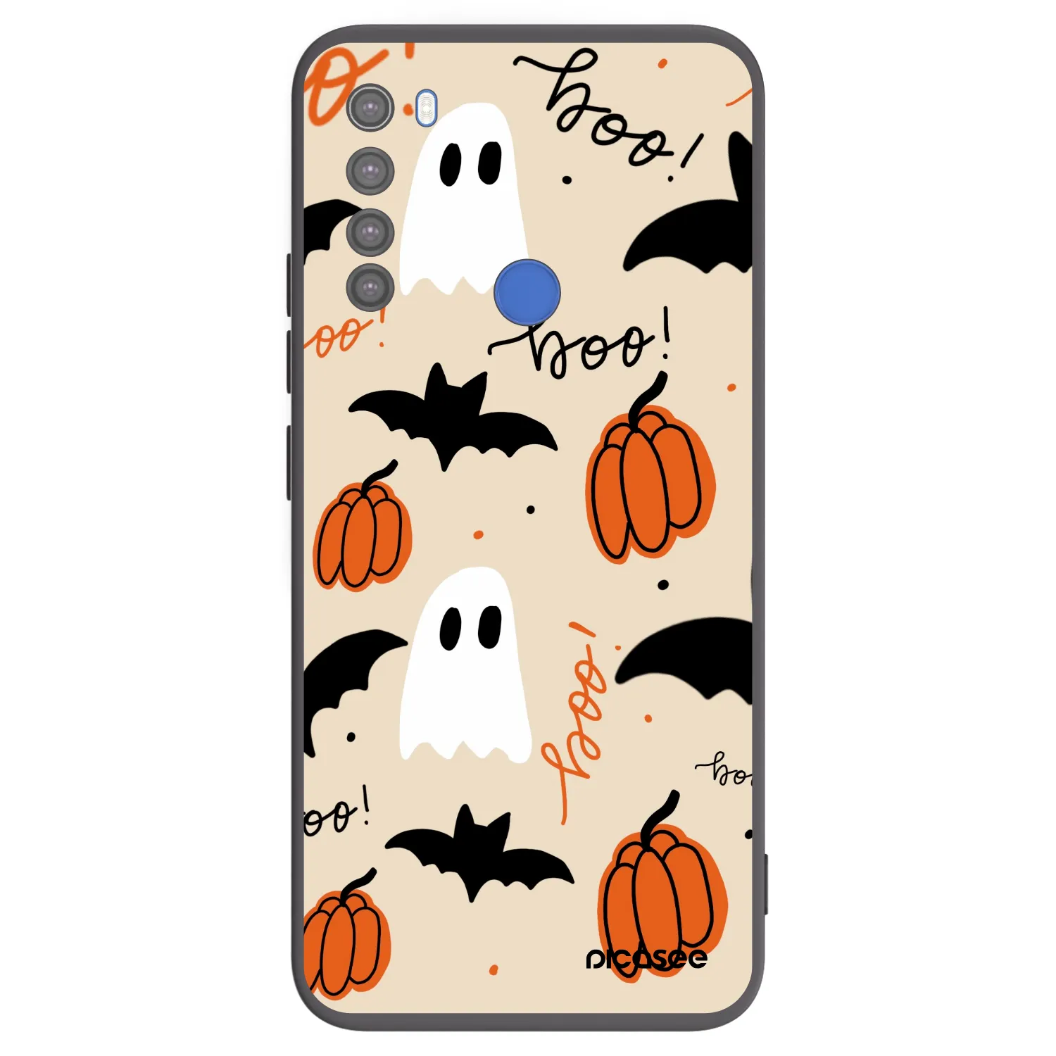 Picasee silikonski črni ovitek za Xiaomi Redmi Note 8T - Halloween 26