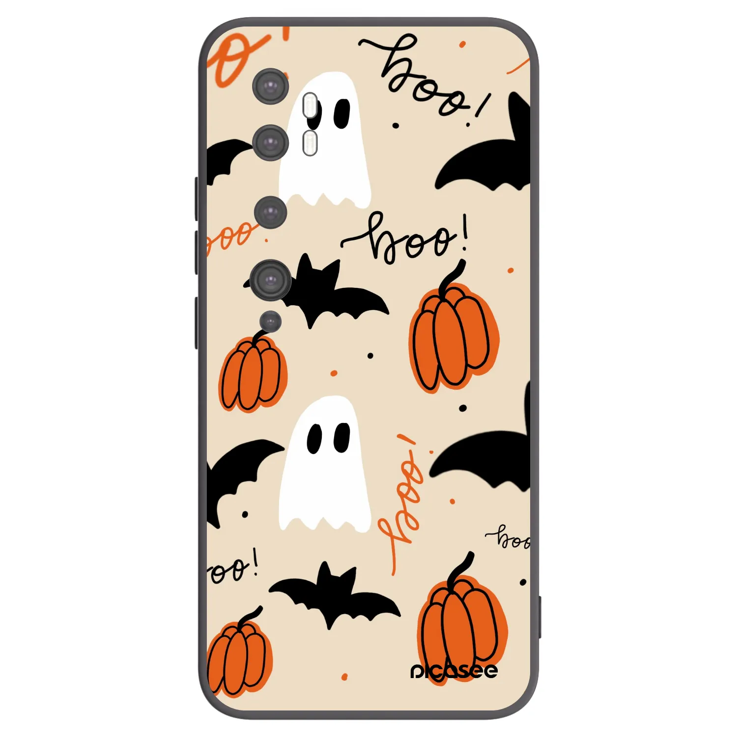 Picasee silikonski črni ovitek za Xiaomi Mi Note 10 (Pro) - Halloween 26