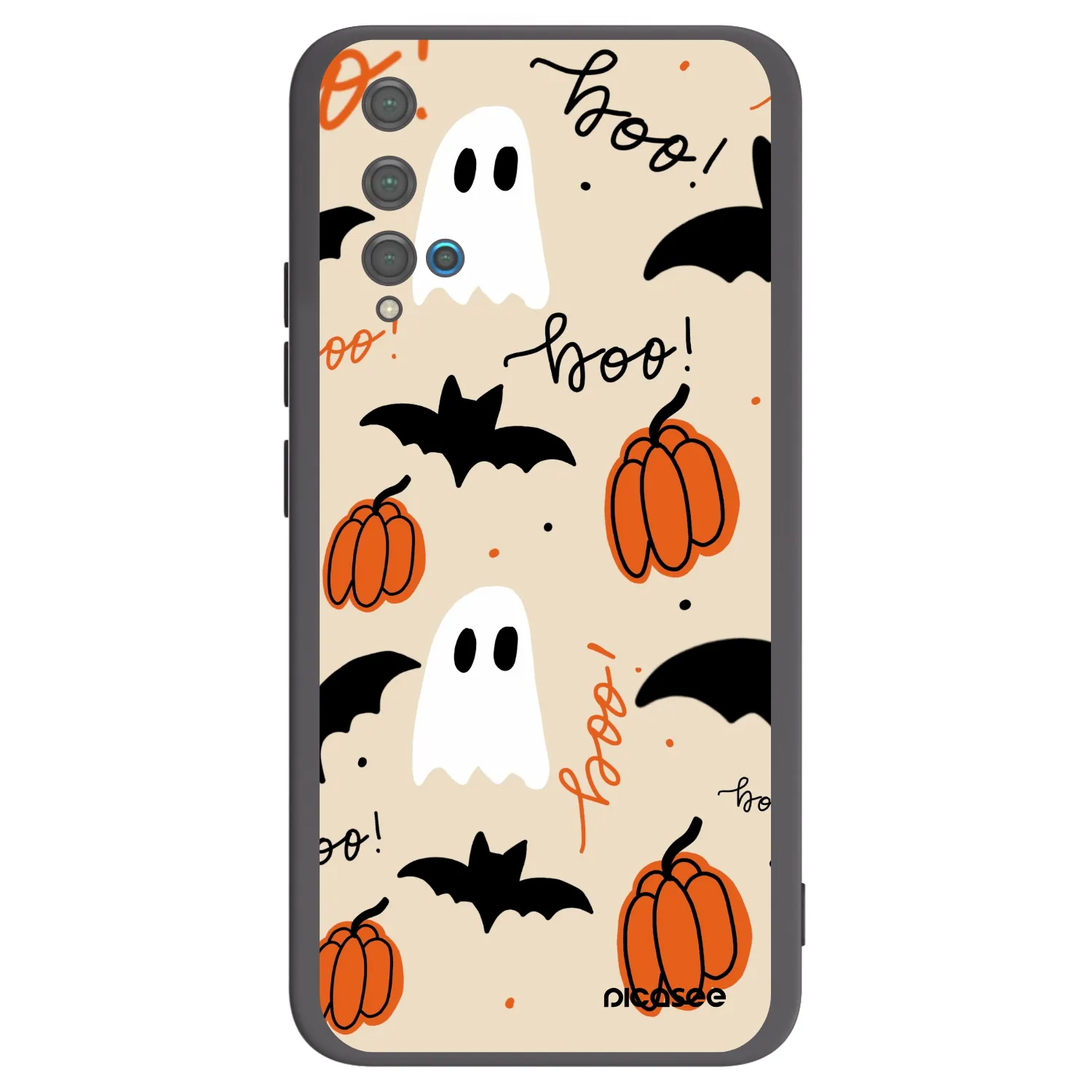 Picasee silikonski črni ovitek za Huawei Nova 5T - Halloween 26