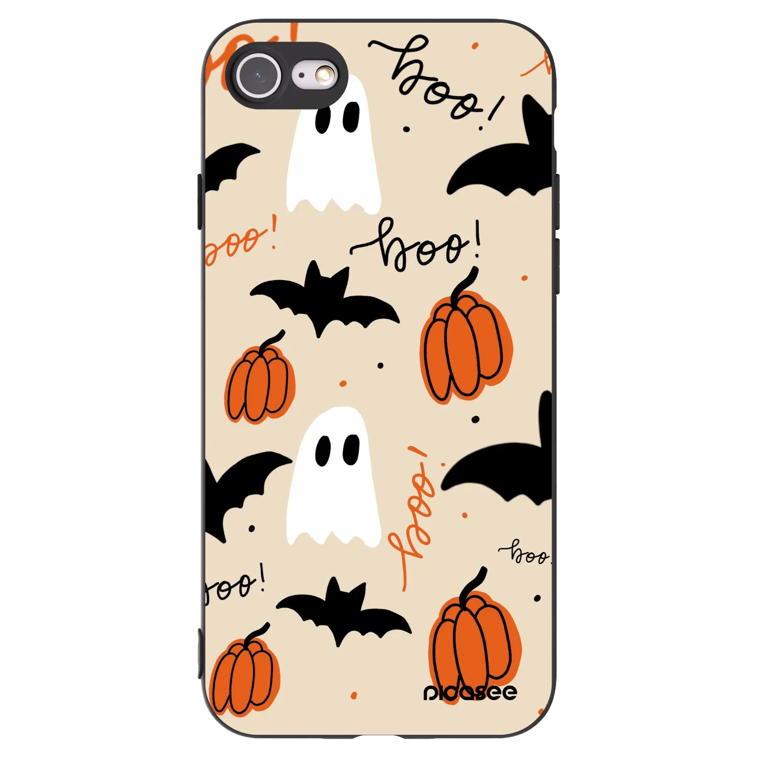Picasee silikonski črni ovitek za Apple iPhone SE 2020 - Halloween 26