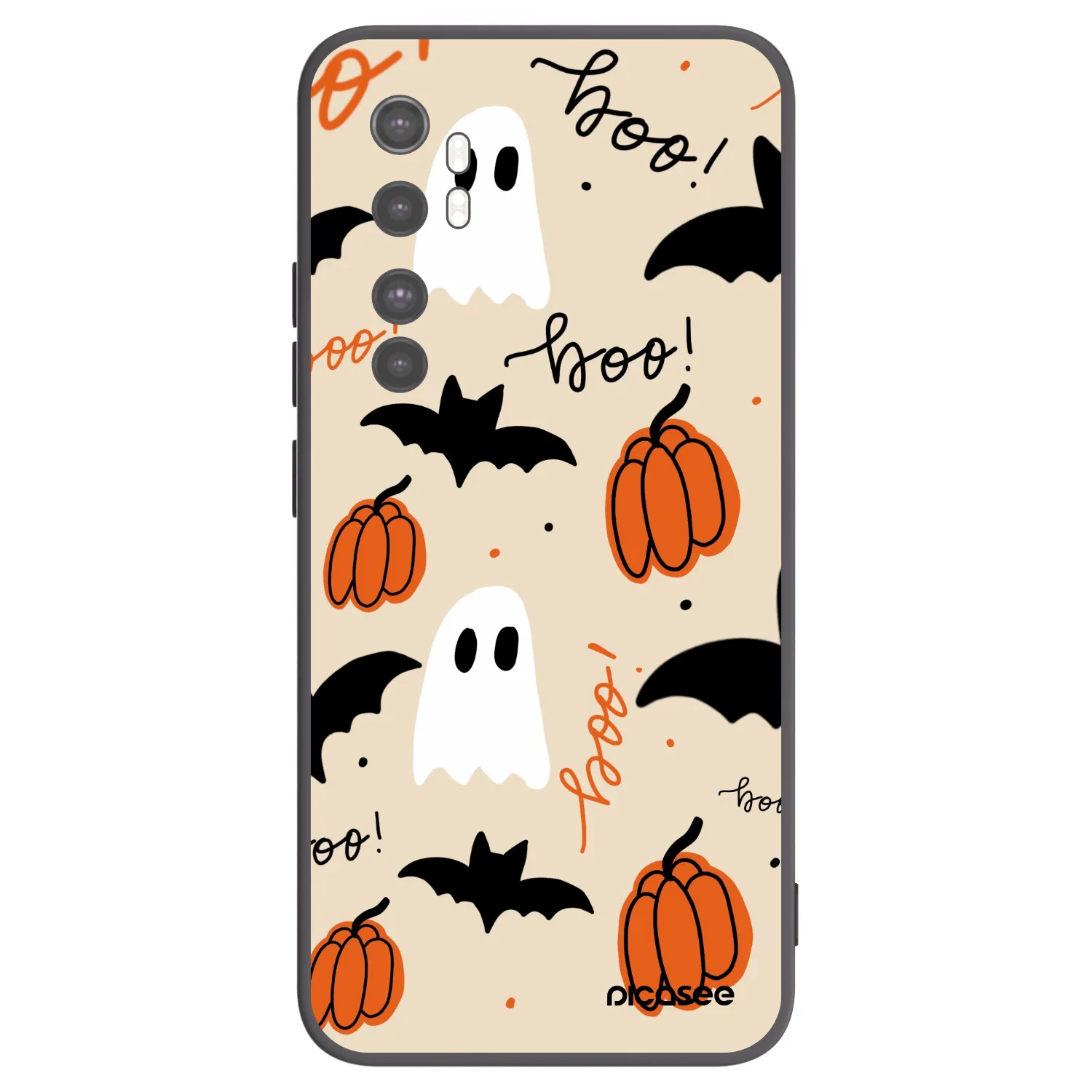 Picasee silikonski črni ovitek za Xiaomi Mi Note 10 Lite - Halloween 26