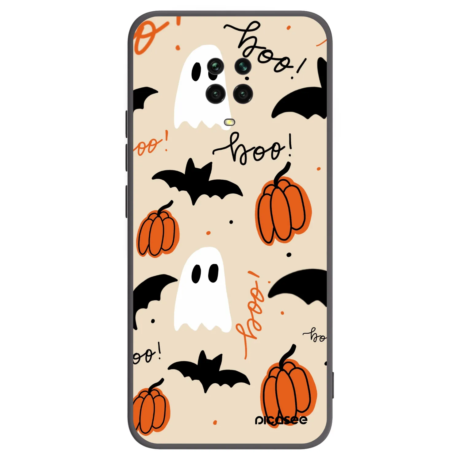 Picasee silikonski črni ovitek za Xiaomi Redmi Note 9S - Halloween 26