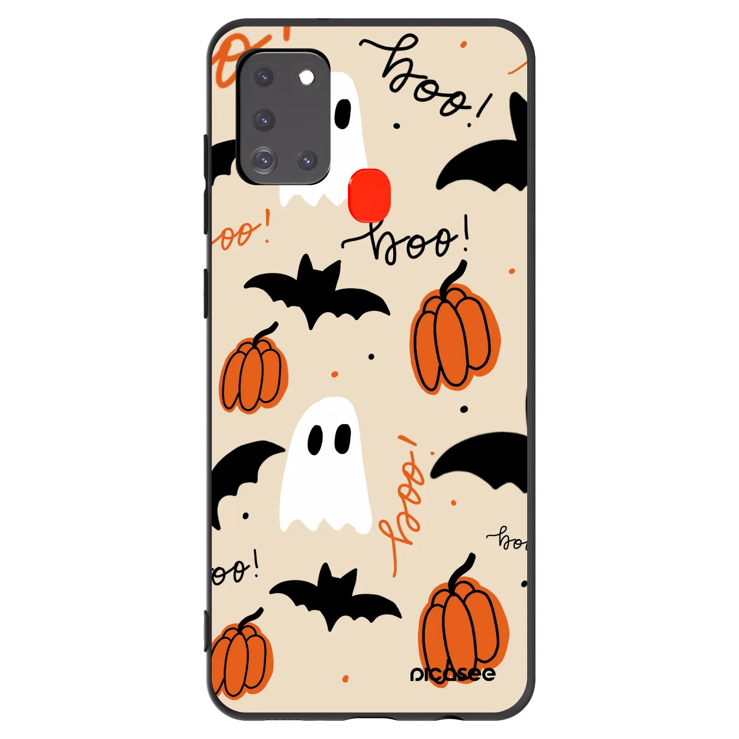 Picasee silikonski črni ovitek za Samsung Galaxy A21s - Halloween 26