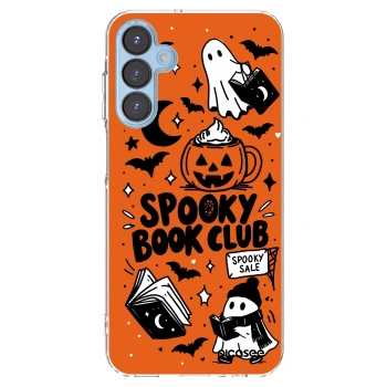Picasee silikonski prozorni ovitek za Samsung Galaxy A15 A156B 5G - Spooky book club