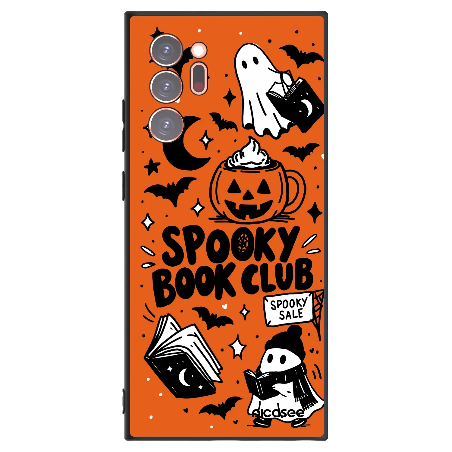 Picasee silikonski črni ovitek za Samsung Galaxy Note 20 Ultra - Spooky book club