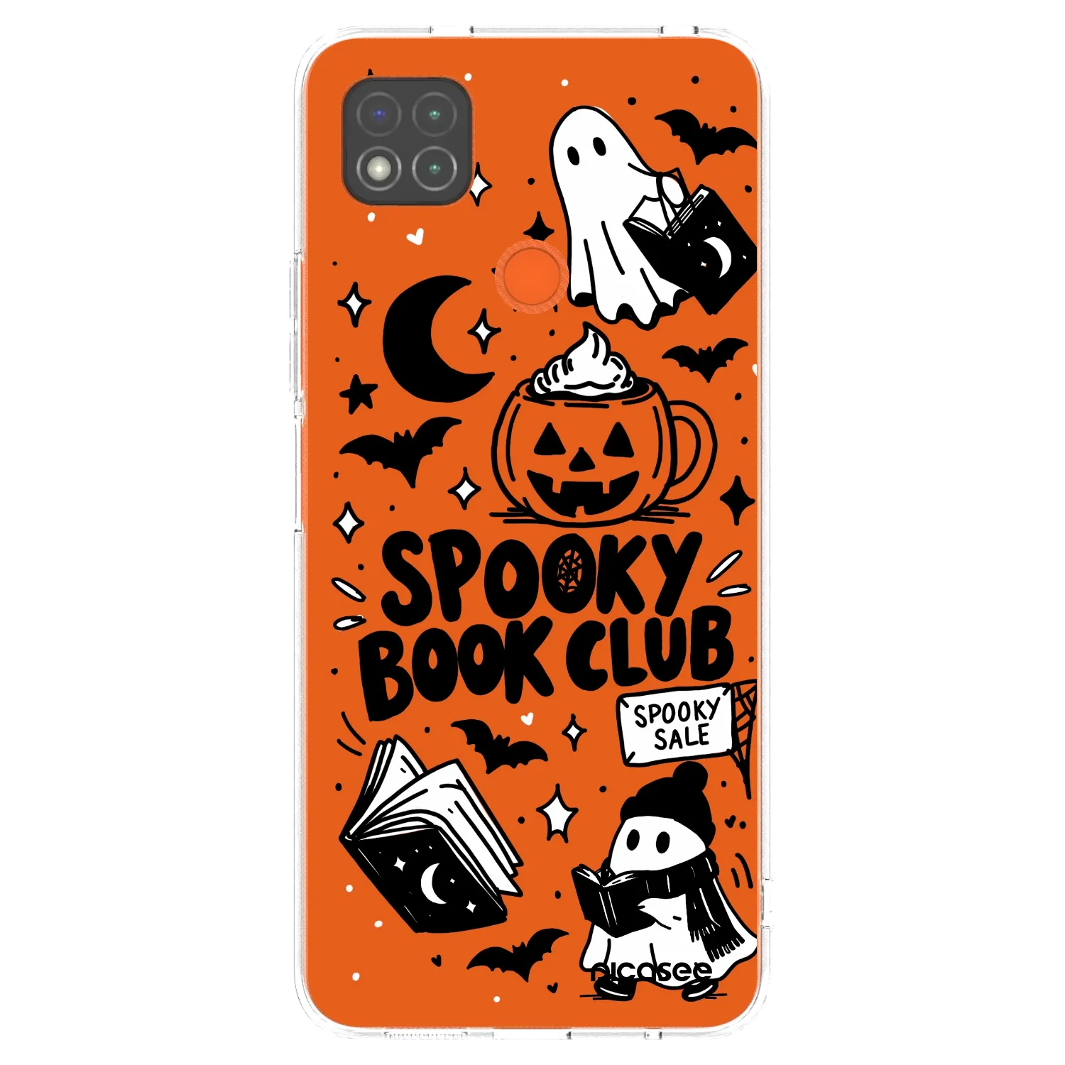 Picasee silikonski prozorni ovitek za Xiaomi Redmi 9C - Spooky book club