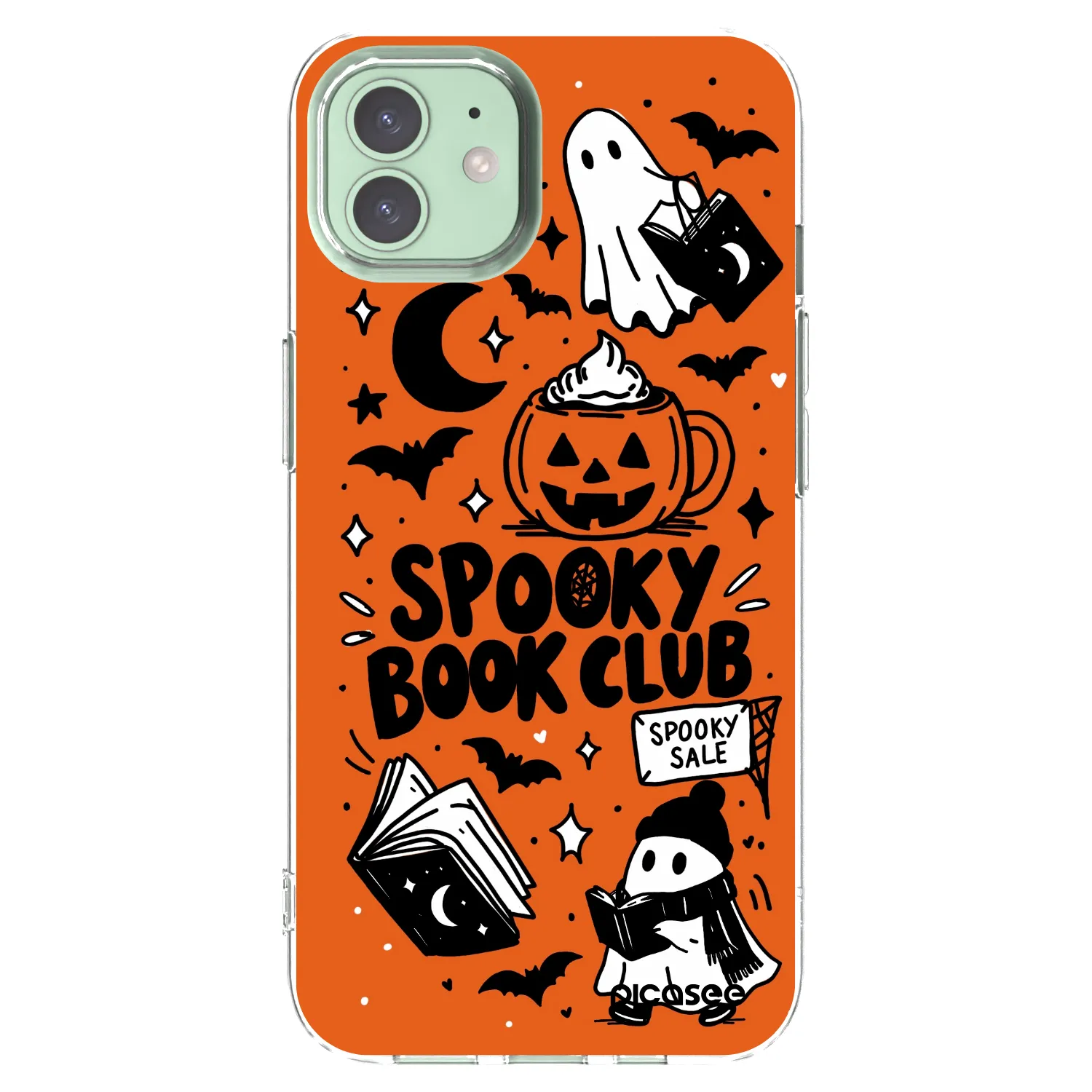 Picasee silikonski prozorni ovitek za Apple iPhone 12 Pro - Spooky book club