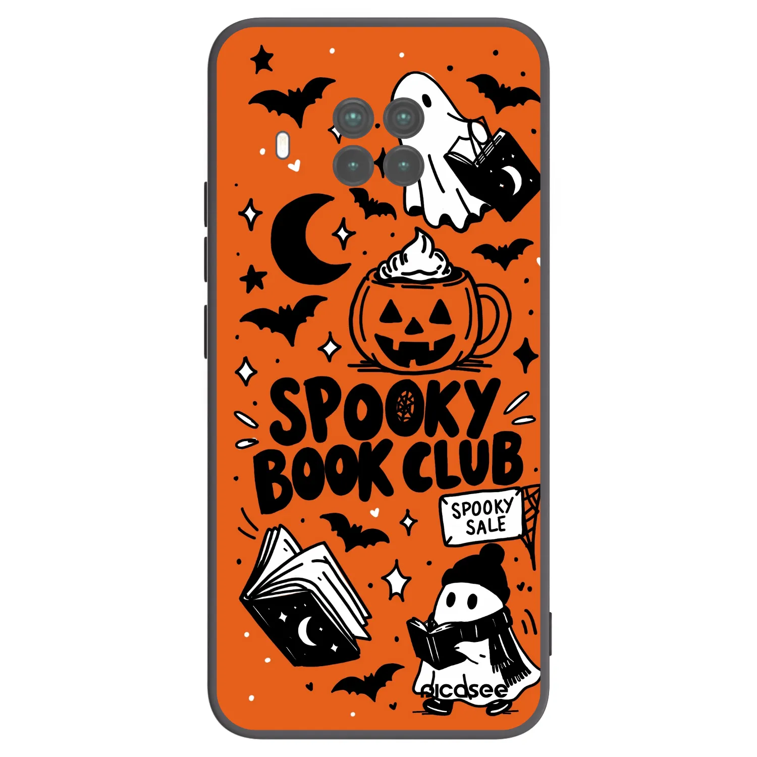Picasee silikonski črni ovitek za Xiaomi Mi 10T Lite - Spooky book club
