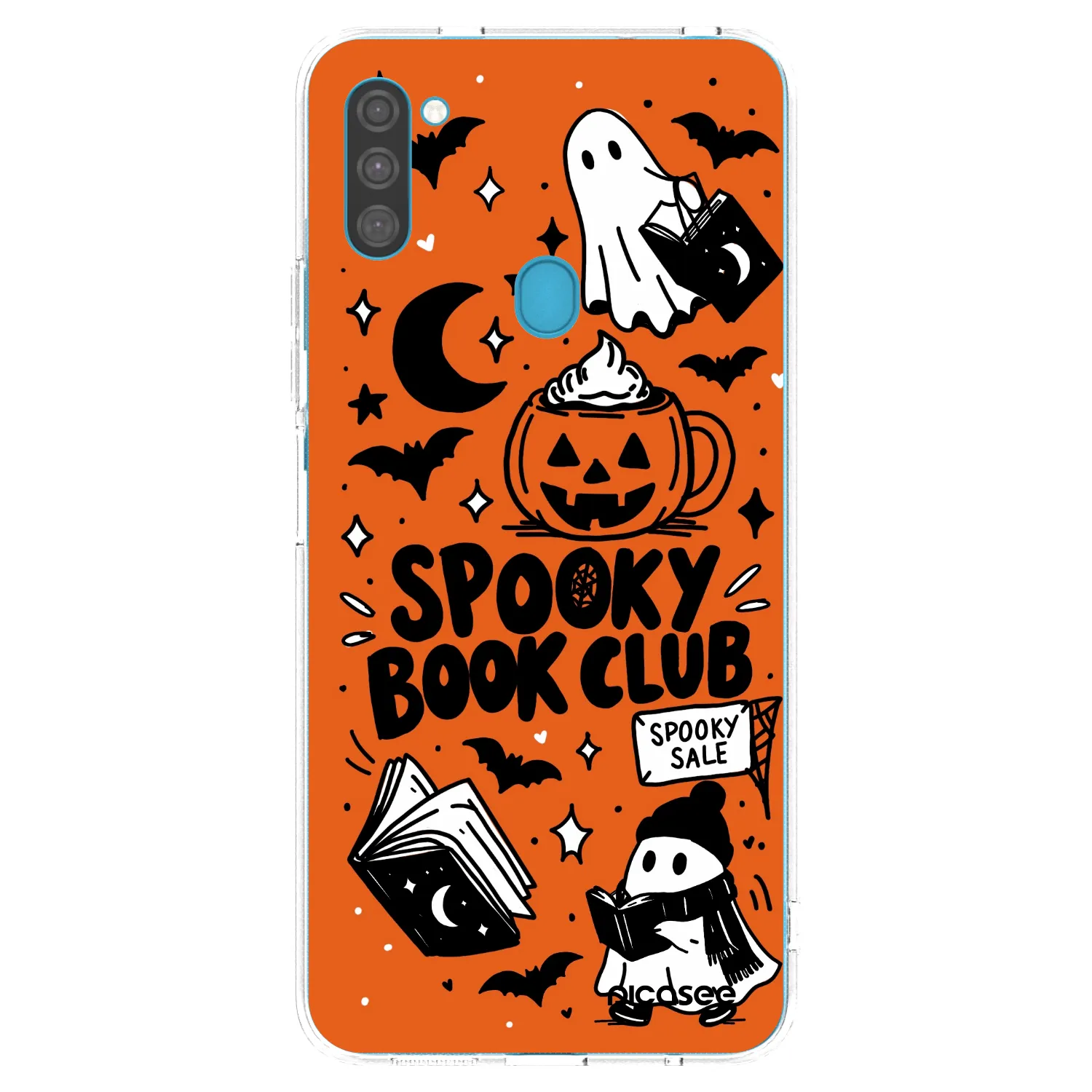 Picasee silikonski prozorni ovitek za Samsung Galaxy M11 - Spooky book club