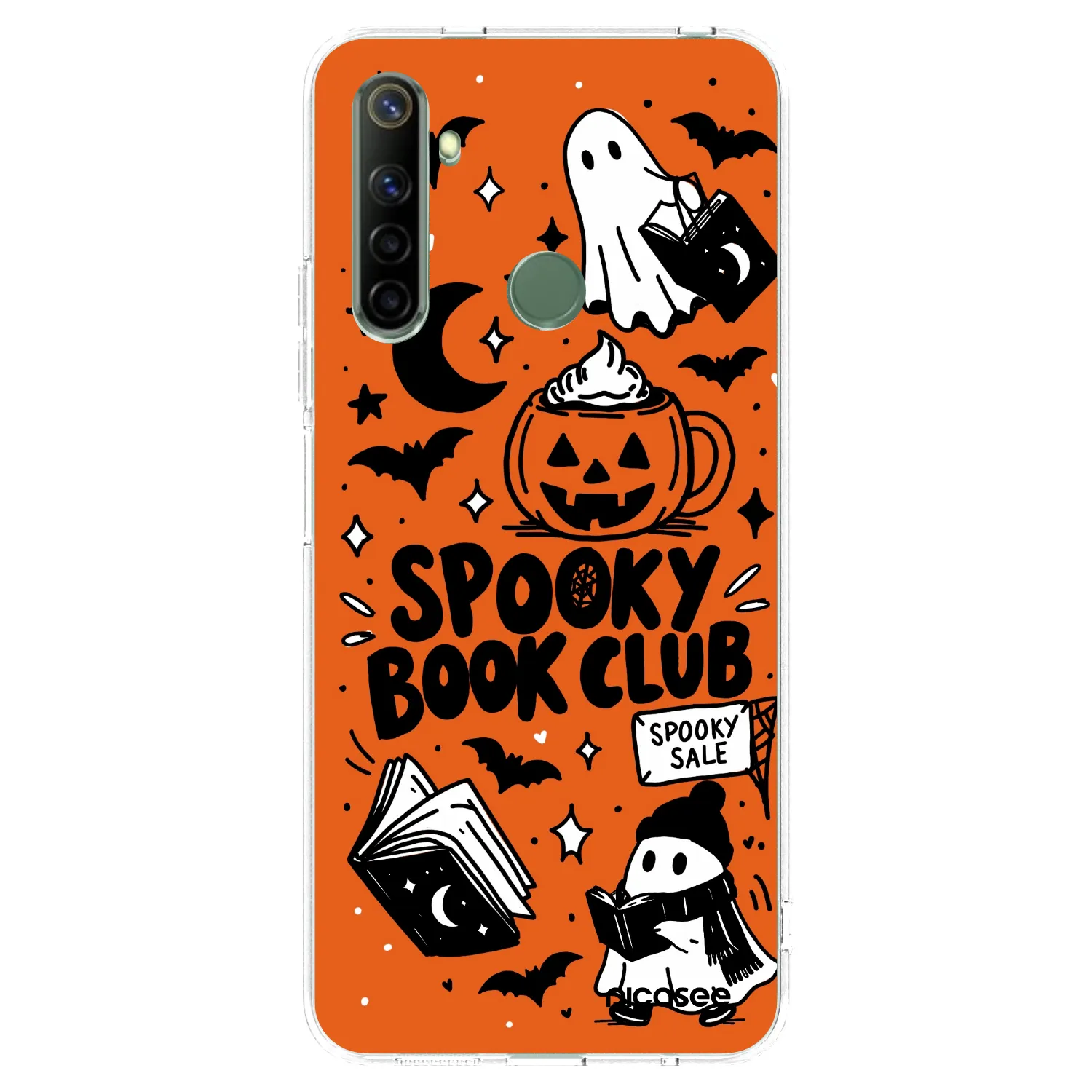 Picasee silikonski prozorni ovitek za Realme 6i - Spooky book club