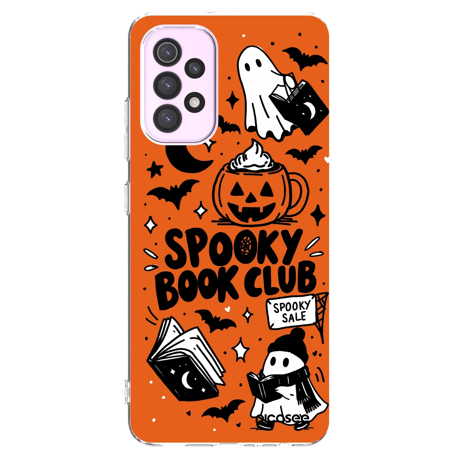 Picasee silikonski prozorni ovitek za Samsung Galaxy A32 5G A326B - Spooky book club