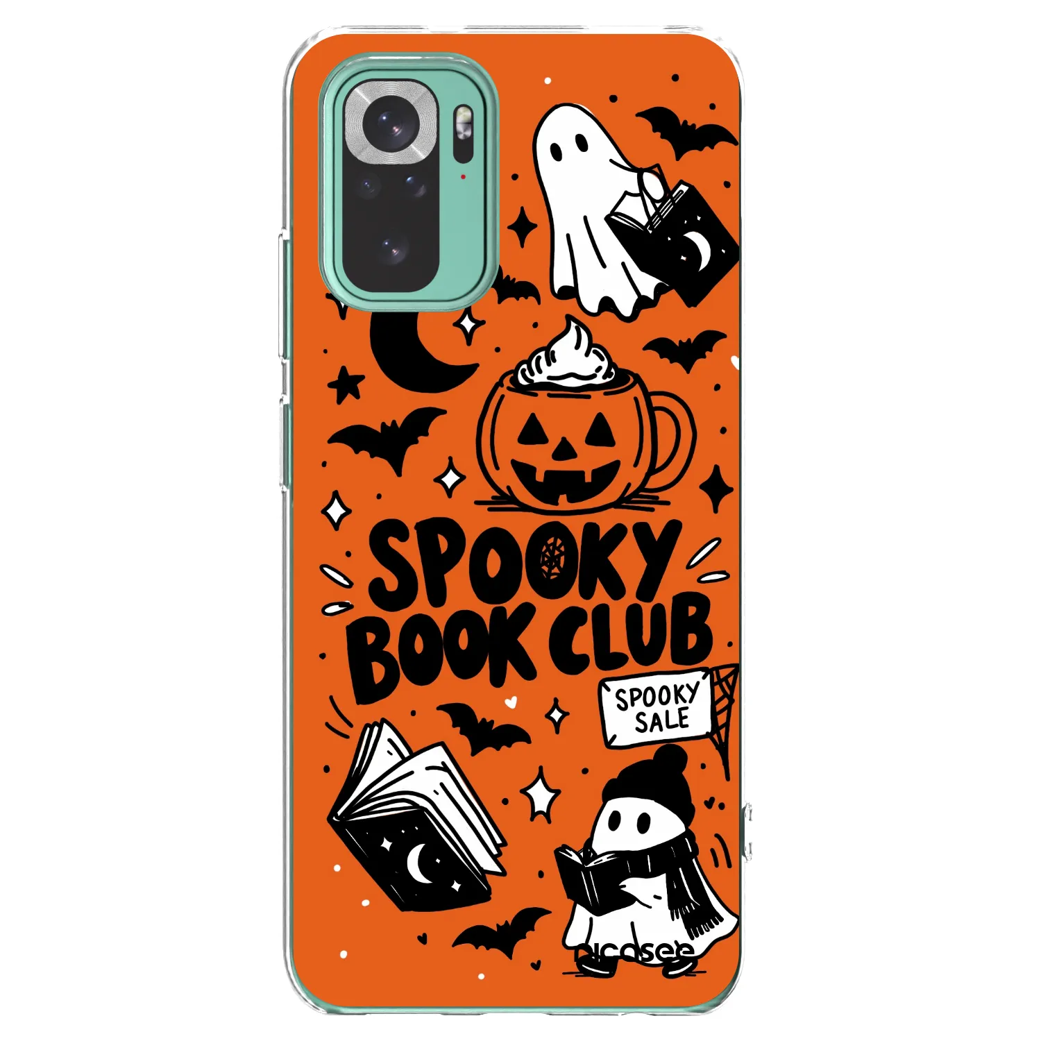 Picasee silikonski prozorni ovitek za Xiaomi Redmi Note 10 Pro - Spooky book club