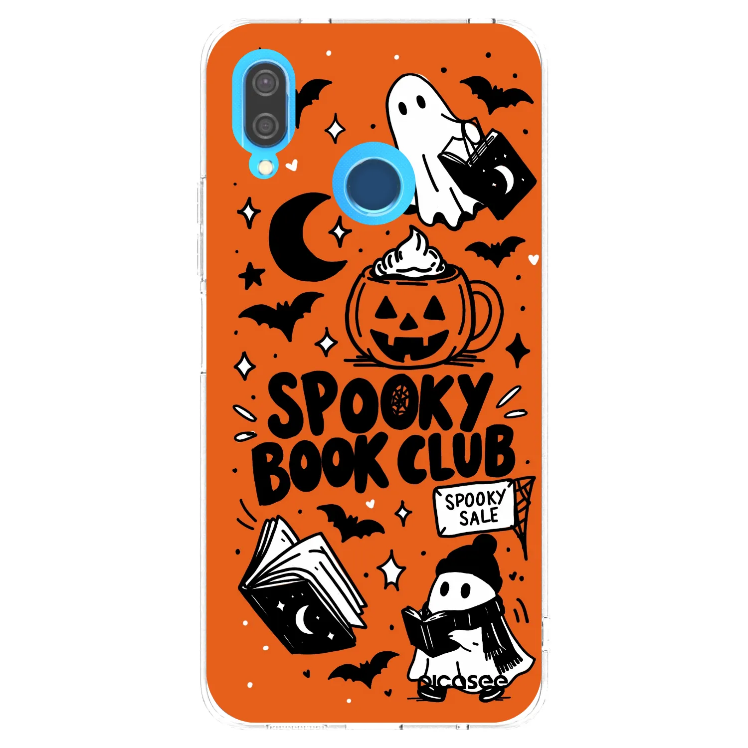 Picasee silikonski prozorni ovitek za Huawei P20 Lite - Spooky book club