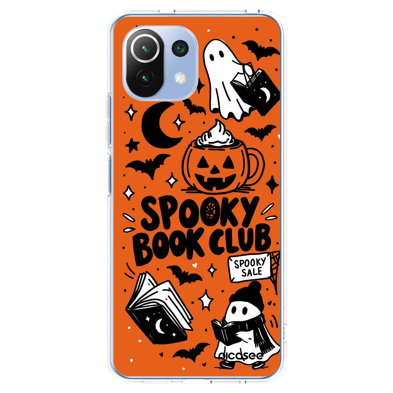 Picasee silikonski prozorni ovitek za Xiaomi Mi 11 Lite - Spooky book club