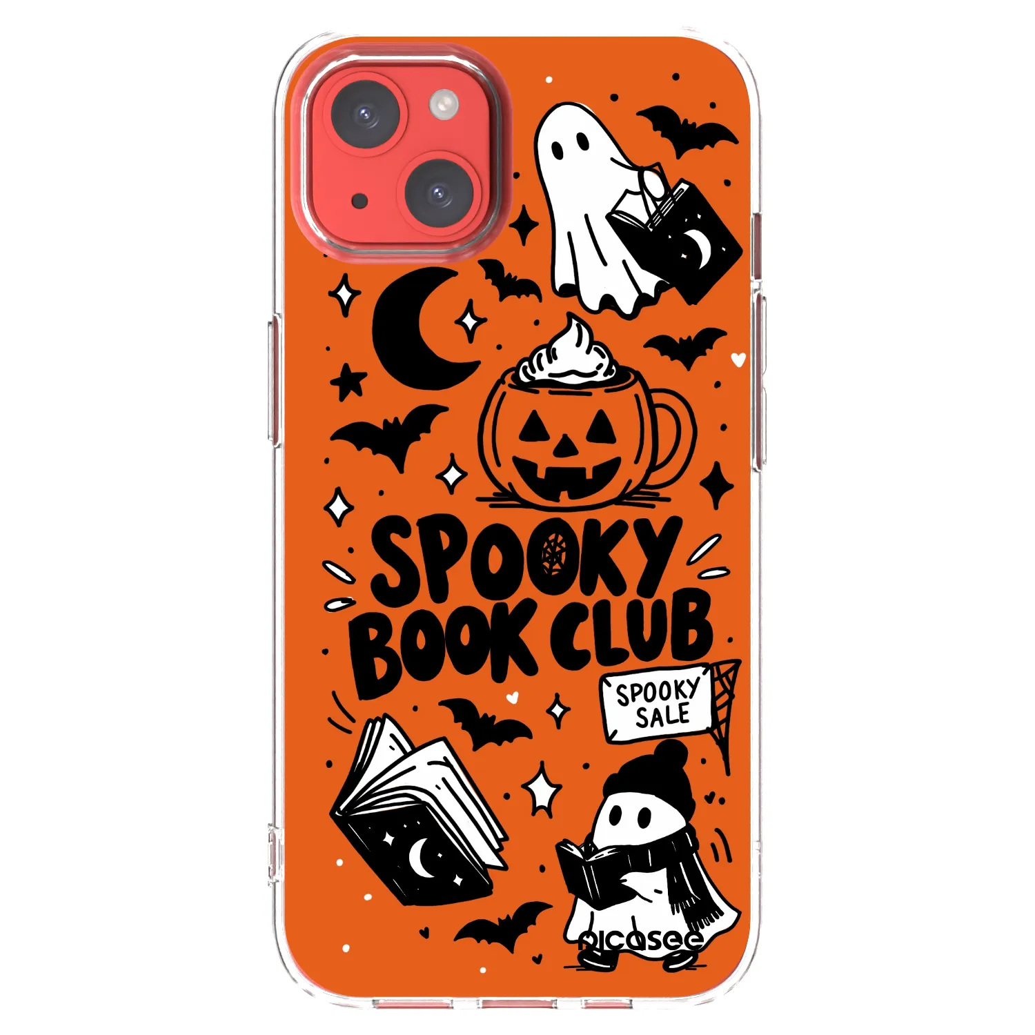 Picasee silikonski prozorni ovitek za Apple iPhone 13 - Spooky book club