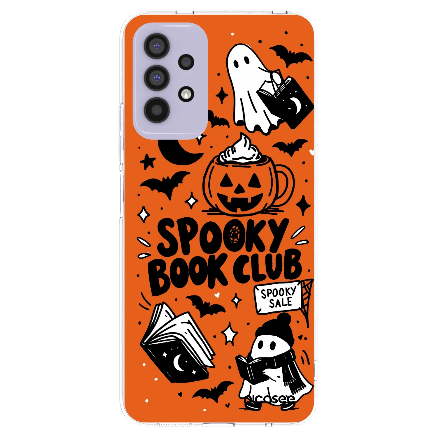Picasee silikonski prozorni ovitek za Samsung Galaxy A32 4G SM-A325F - Spooky book club