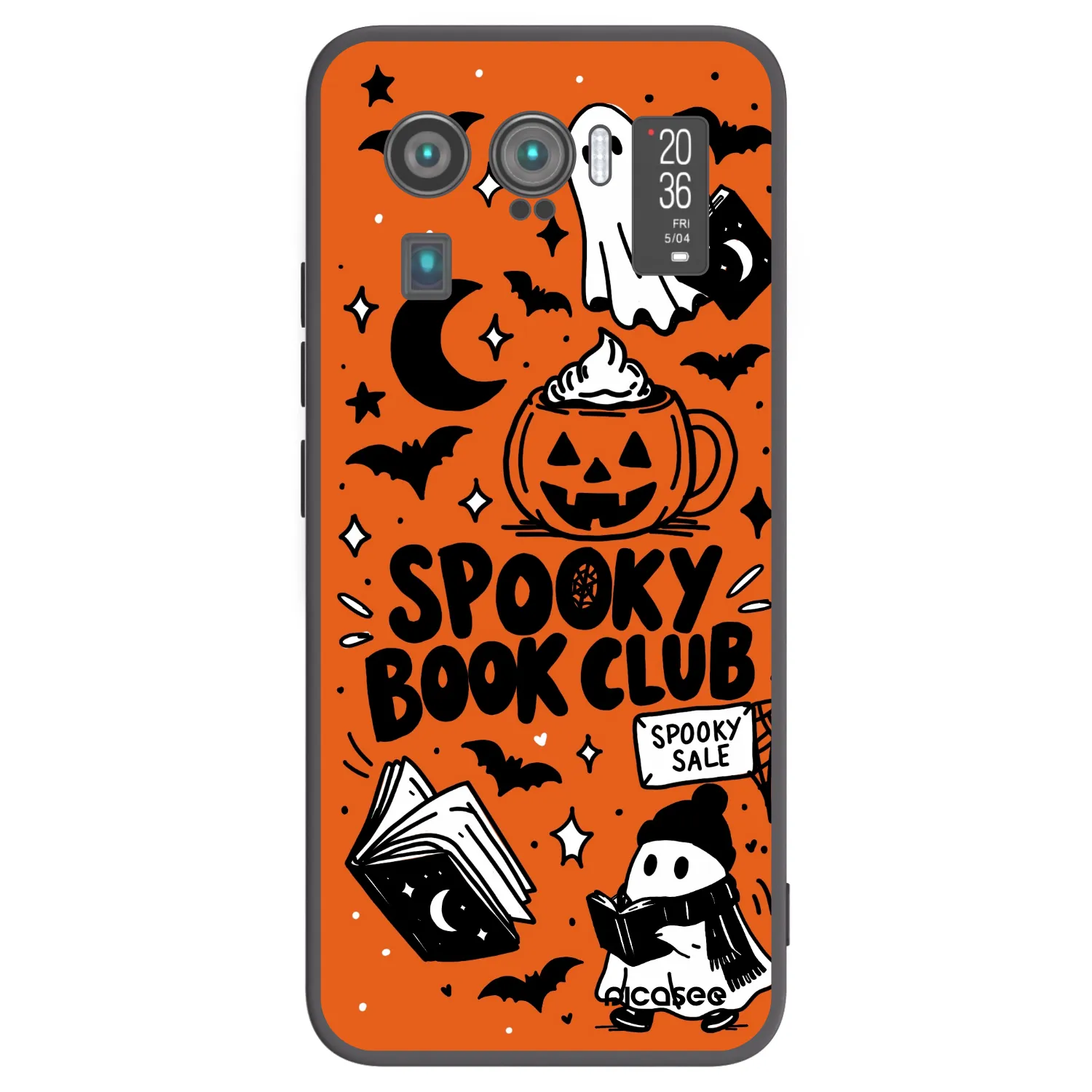 Picasee silikonski črni ovitek za Xiaomi Mi 11 Ultra - Spooky book club