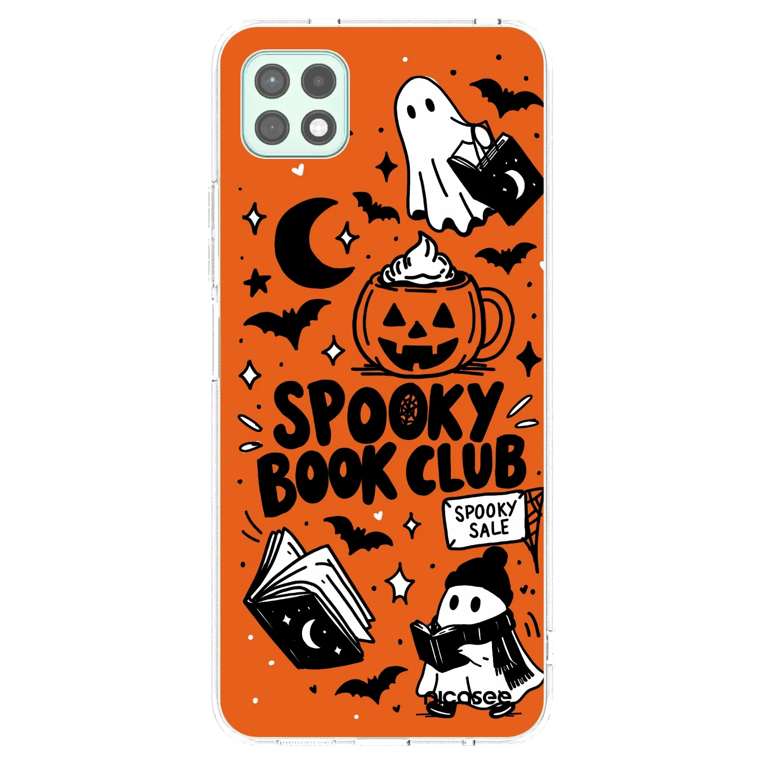 Picasee silikonski prozorni ovitek za Samsung Galaxy A22 A226B 5G - Spooky book club