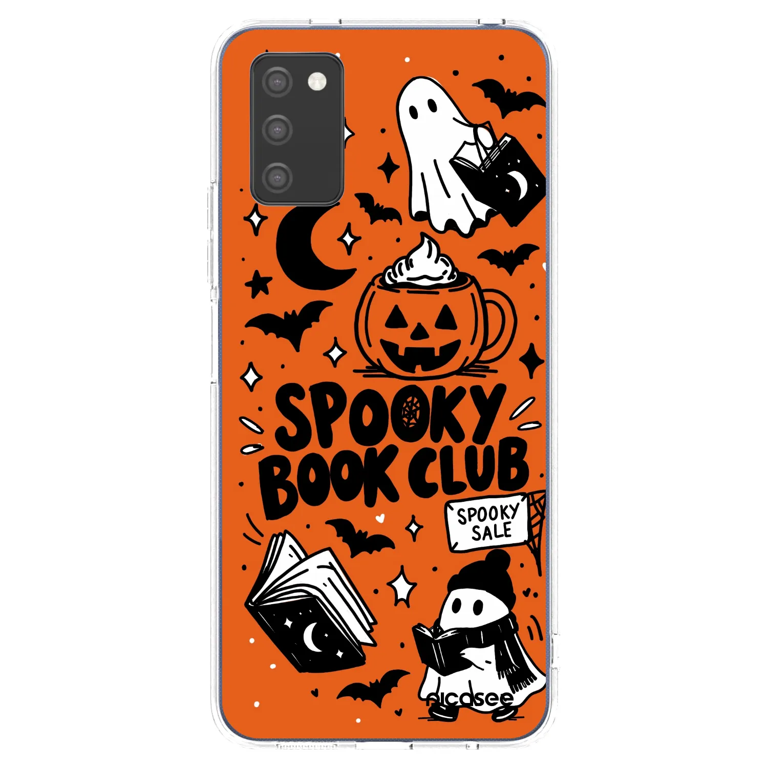 Picasee silikonski prozorni ovitek za Samsung Galaxy A02s A025G - Spooky book club