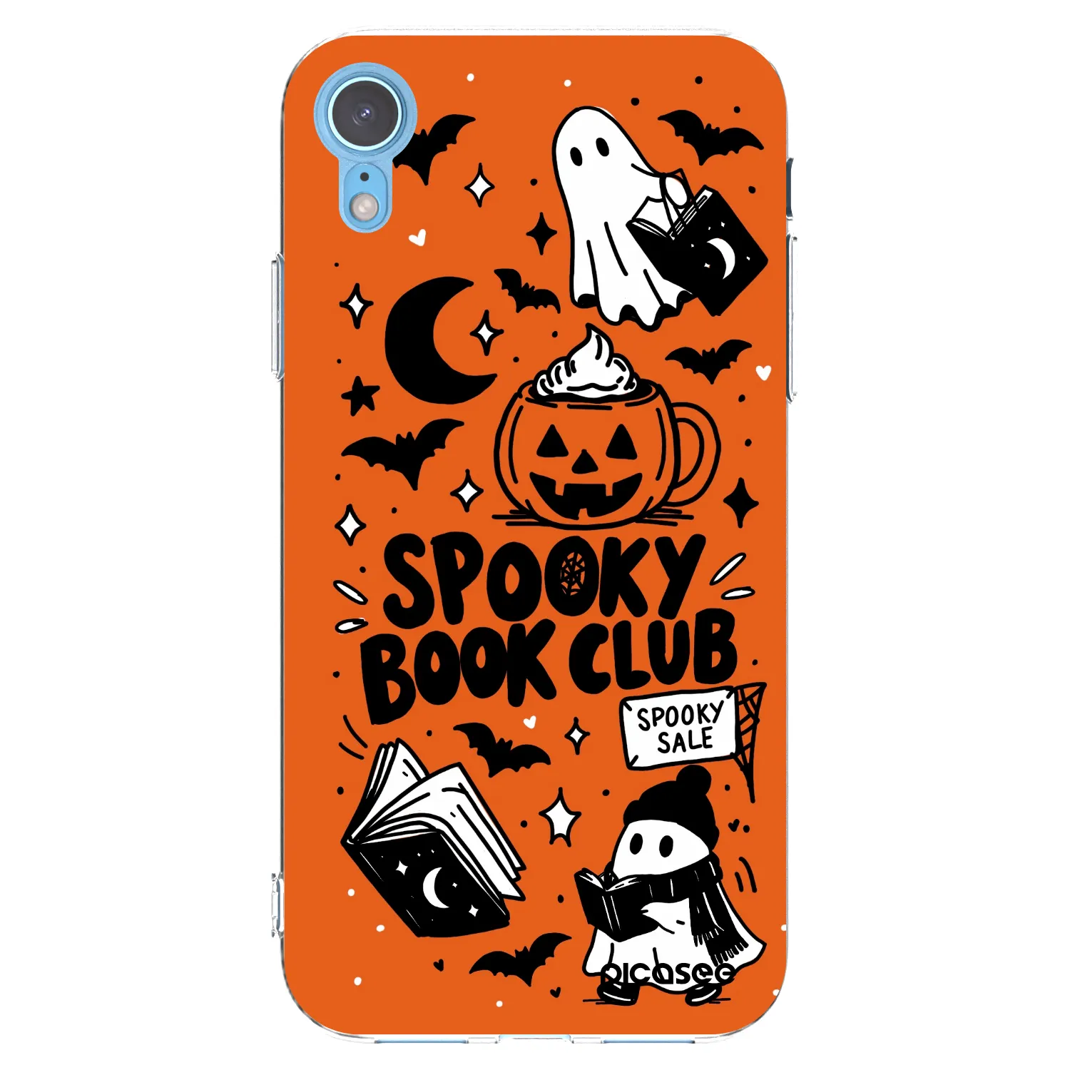 Picasee silikonski prozorni ovitek za Apple iPhone XR - Spooky book club