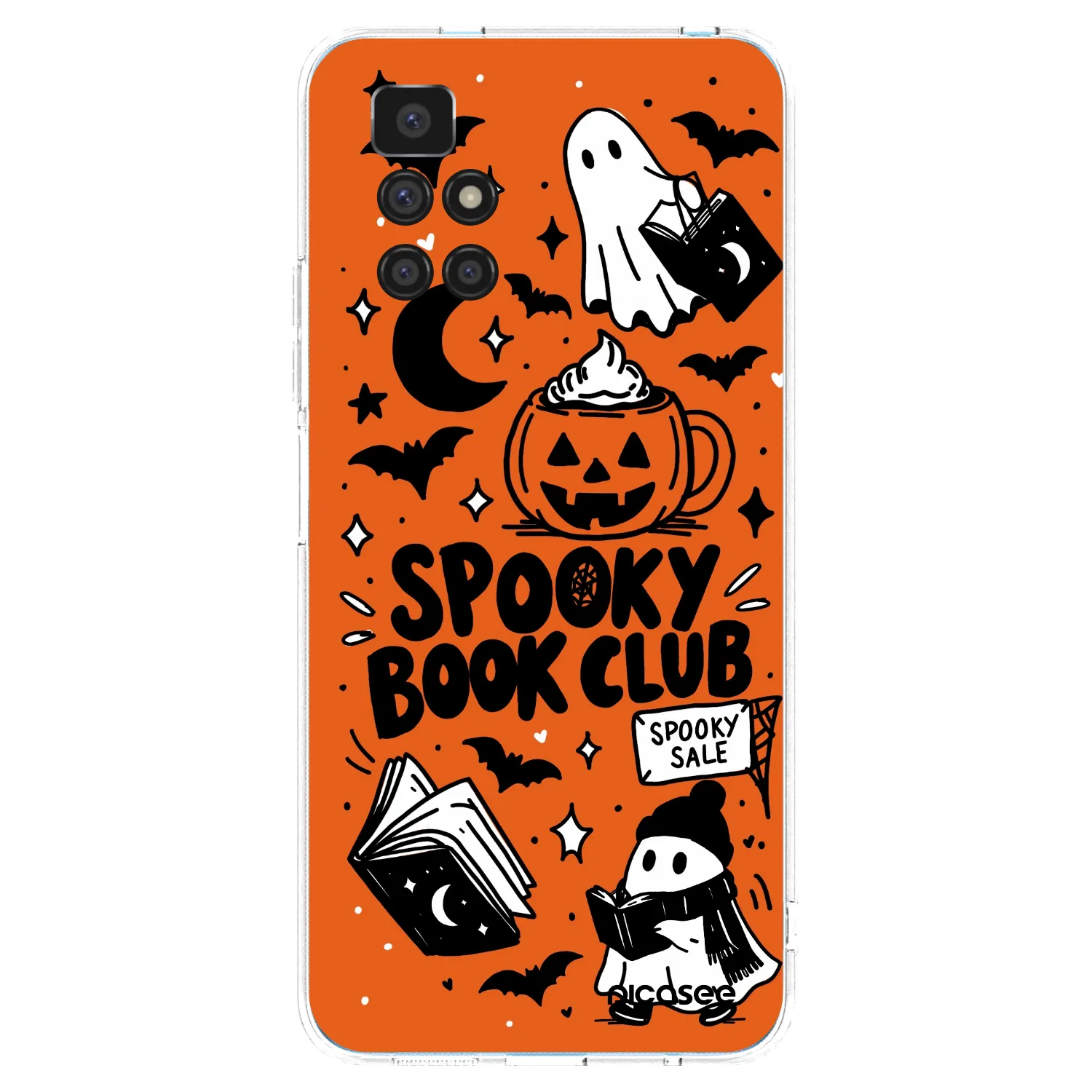 Picasee silikonski prozorni ovitek za Xiaomi Redmi 10 - Spooky book club