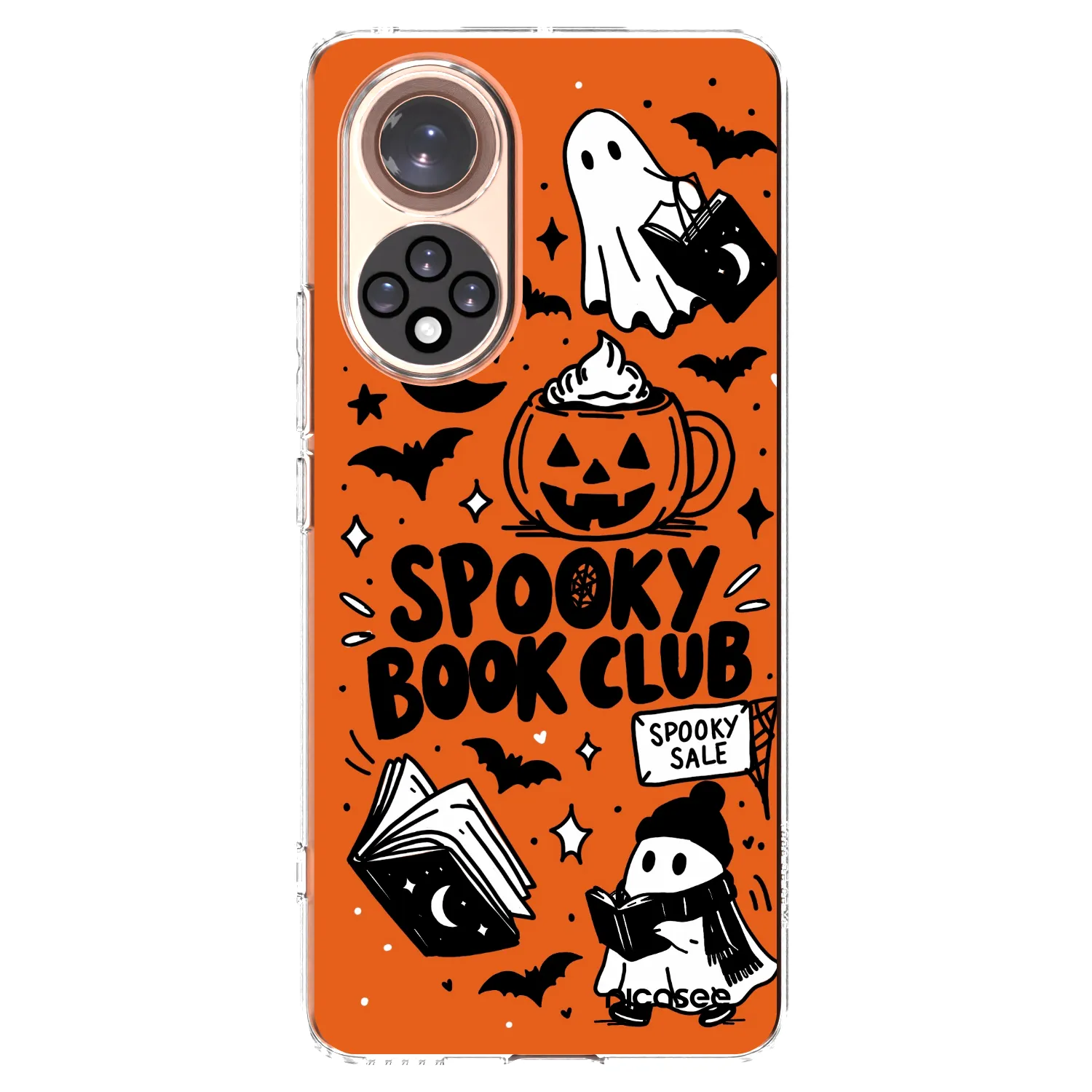 Picasee silikonski prozorni ovitek za Honor 50 5G - Spooky book club