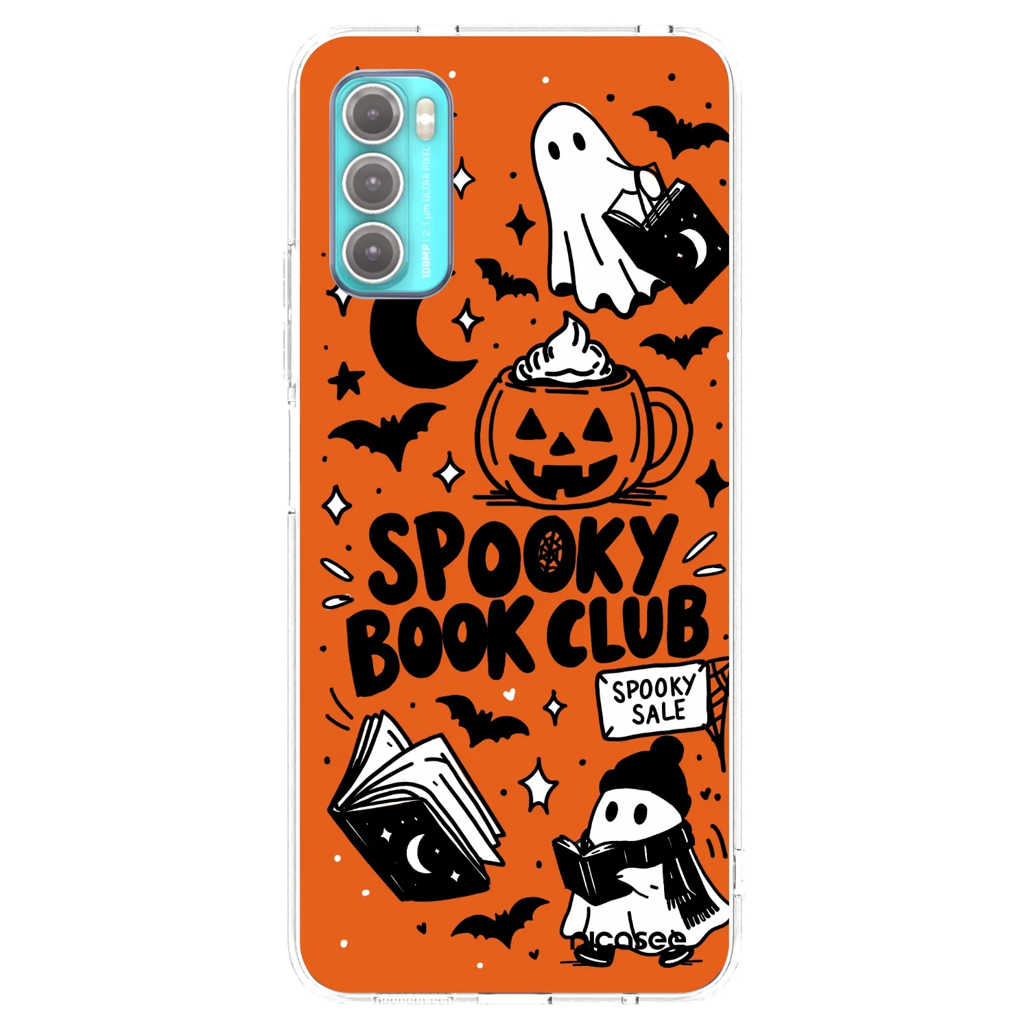Picasee silikonski prozorni ovitek za Motorola Moto G60 - Spooky book club