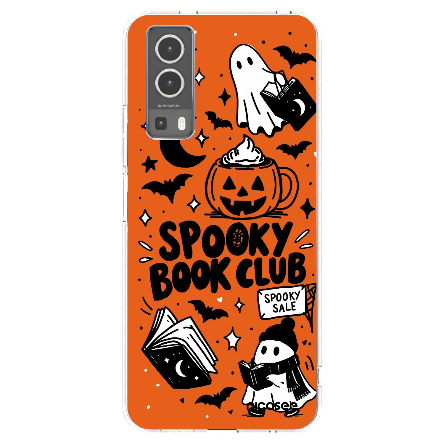 Picasee silikonski prozorni ovitek za Vivo Y72 5G - Spooky book club