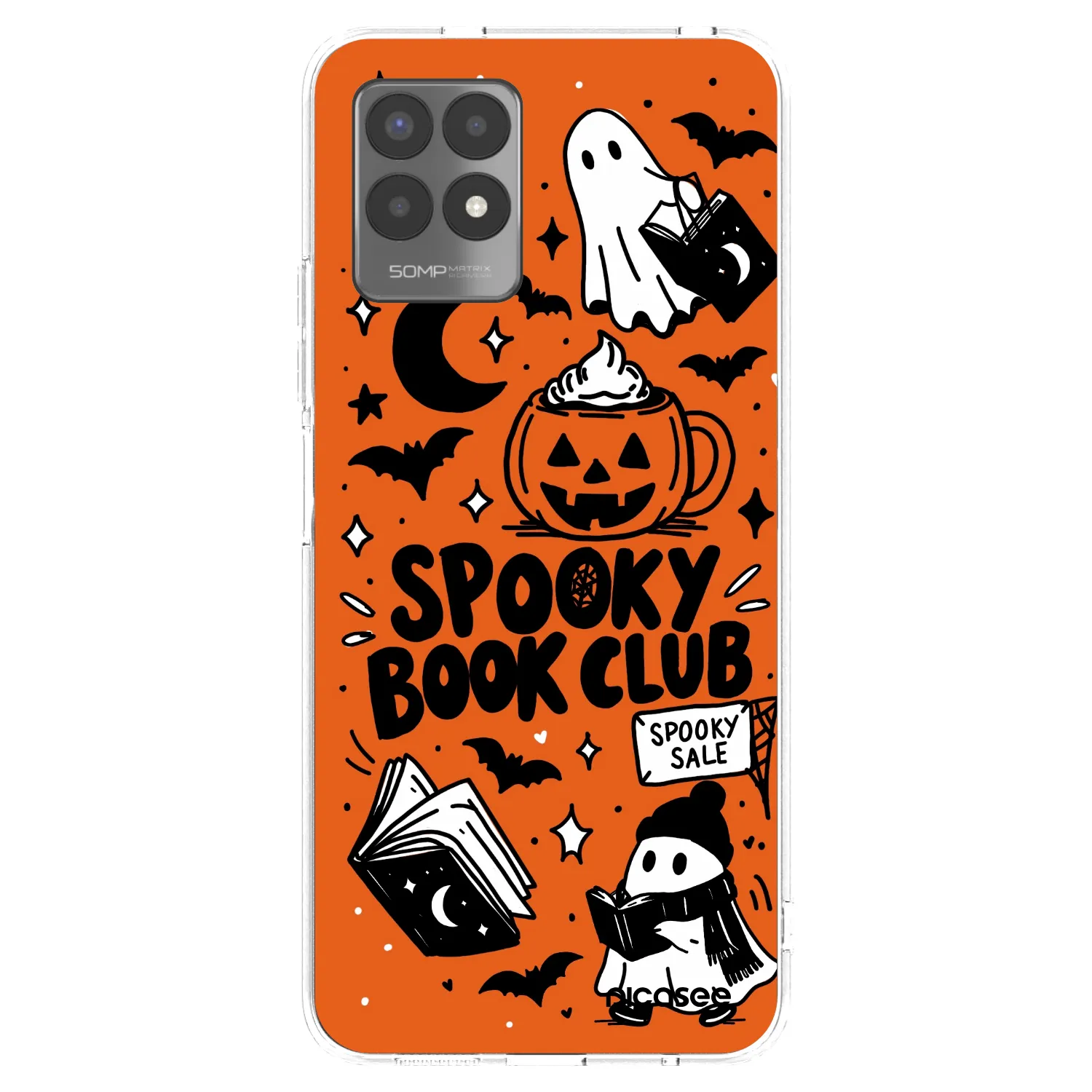 Picasee silikonski prozorni ovitek za Realme 8i - Spooky book club